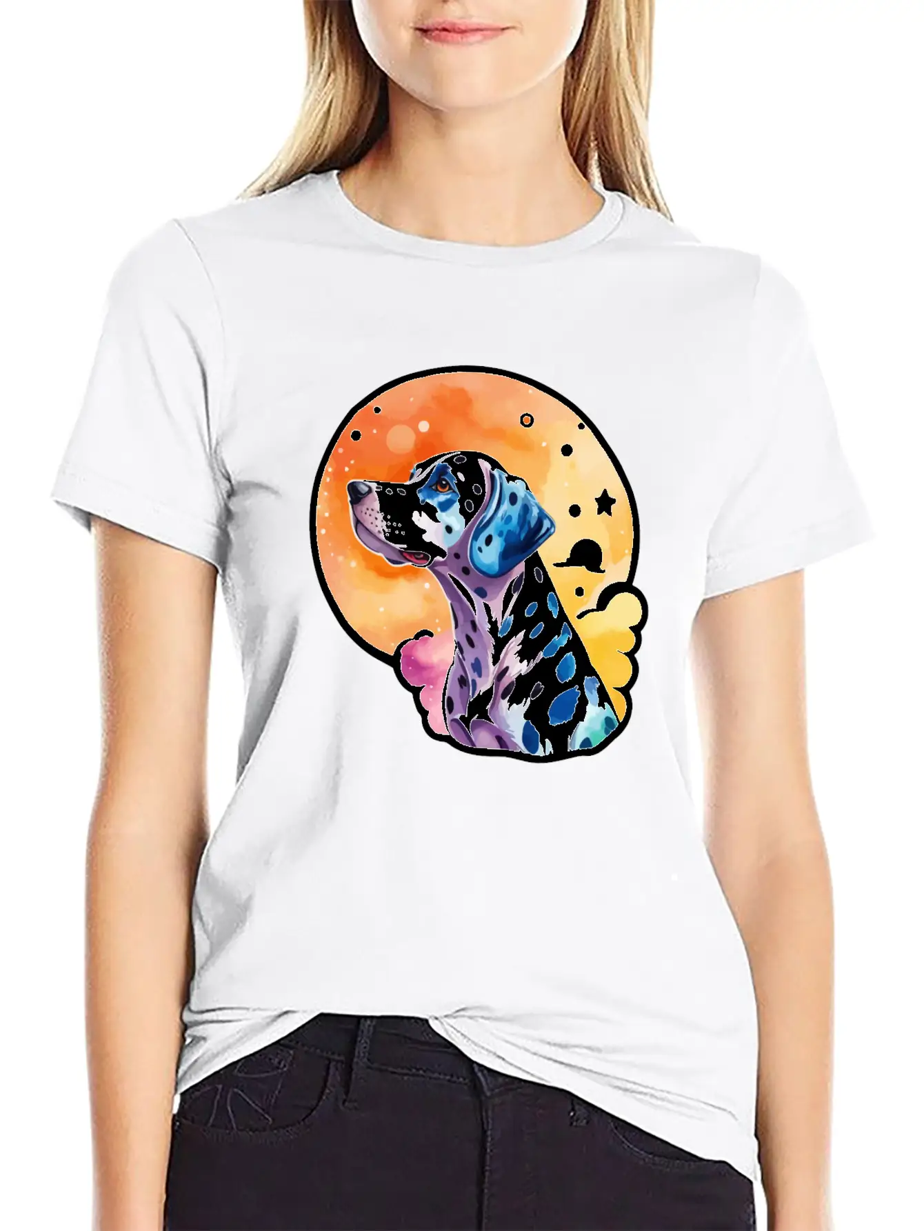 Dalmatian Dog Watercolor Soft Cotton Short Sleeve Tee ¨C Unisex Wardrobe Staple