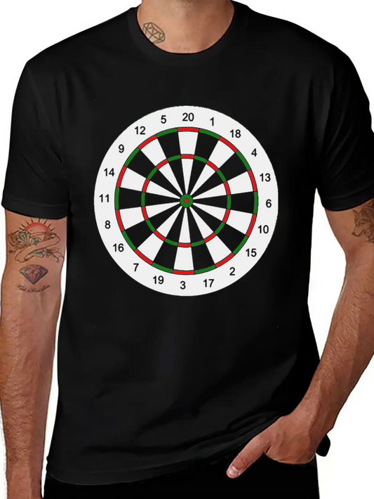 Dart Board Target Score Funny Essential Cotton Tee For Daily Outfits ¨C Unisex Style