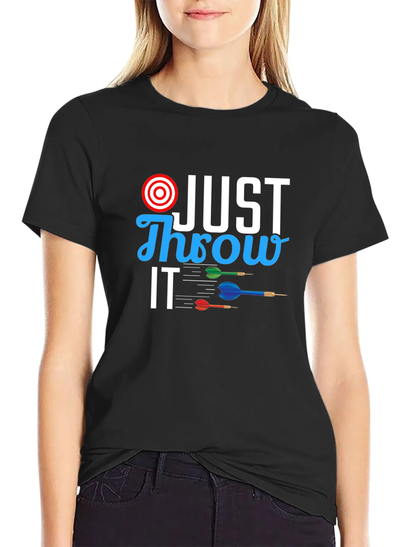 Dart Gift - Just Throw It Soft Cotton Short Sleeve Tee ¨C Unisex Wardrobe Staple