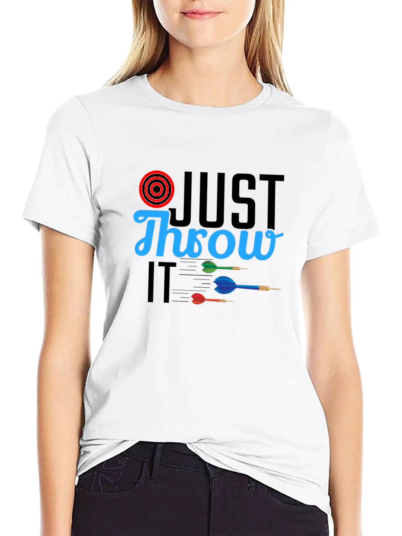 Dart Gift - Just Throw It Soft Cotton Short Sleeve Tee ¨C Unisex Wardrobe Staple
