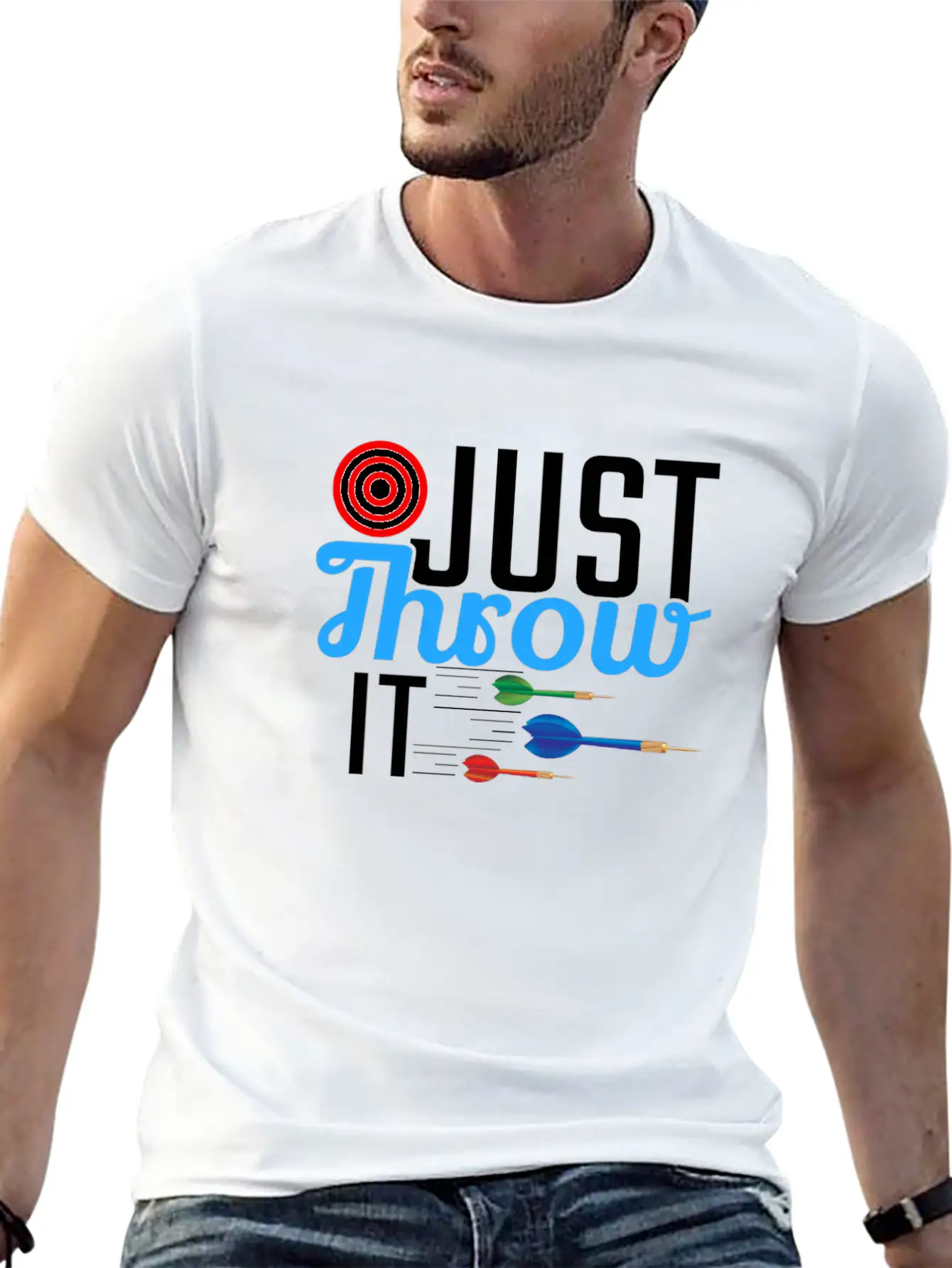 Dart Gift - Just Throw It Soft Cotton Short Sleeve Tee ¨C Unisex Wardrobe Staple