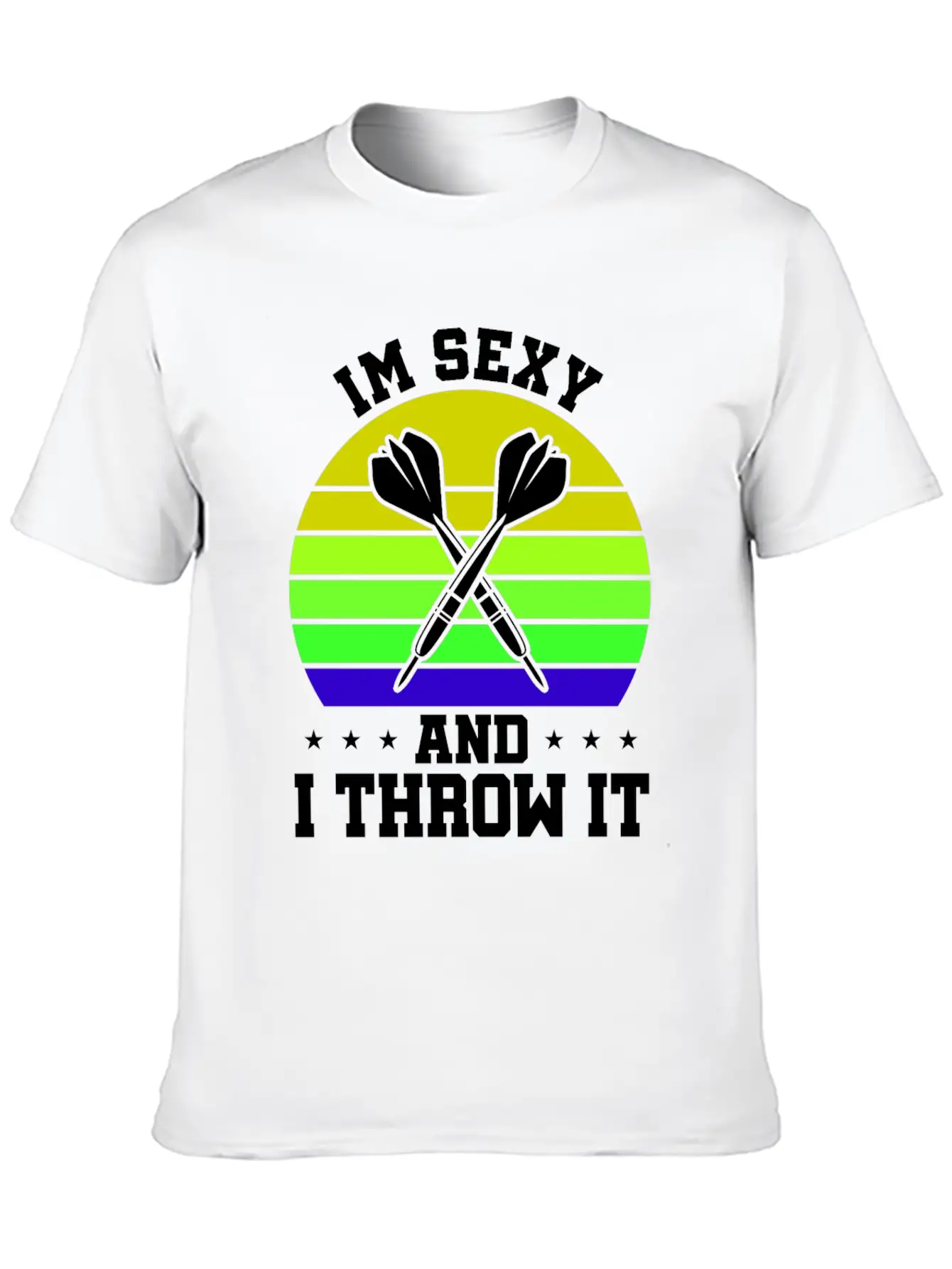 Dart Sport Club, Dartboard, Arrow Sport Dart Basic Graphic T-Shirt ¨C Daily Comfort In Soft Cotton