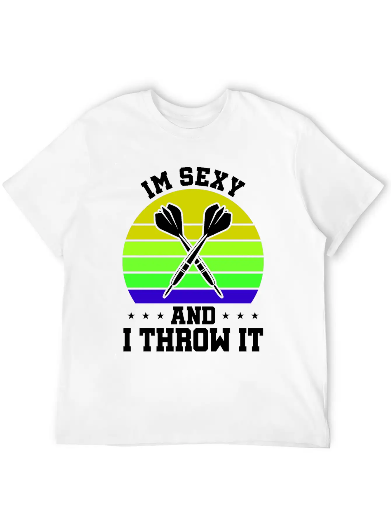 Dart Sport Club, Dartboard, Arrow Sport Dart Basic Graphic T-Shirt ¨C Daily Comfort In Soft Cotton