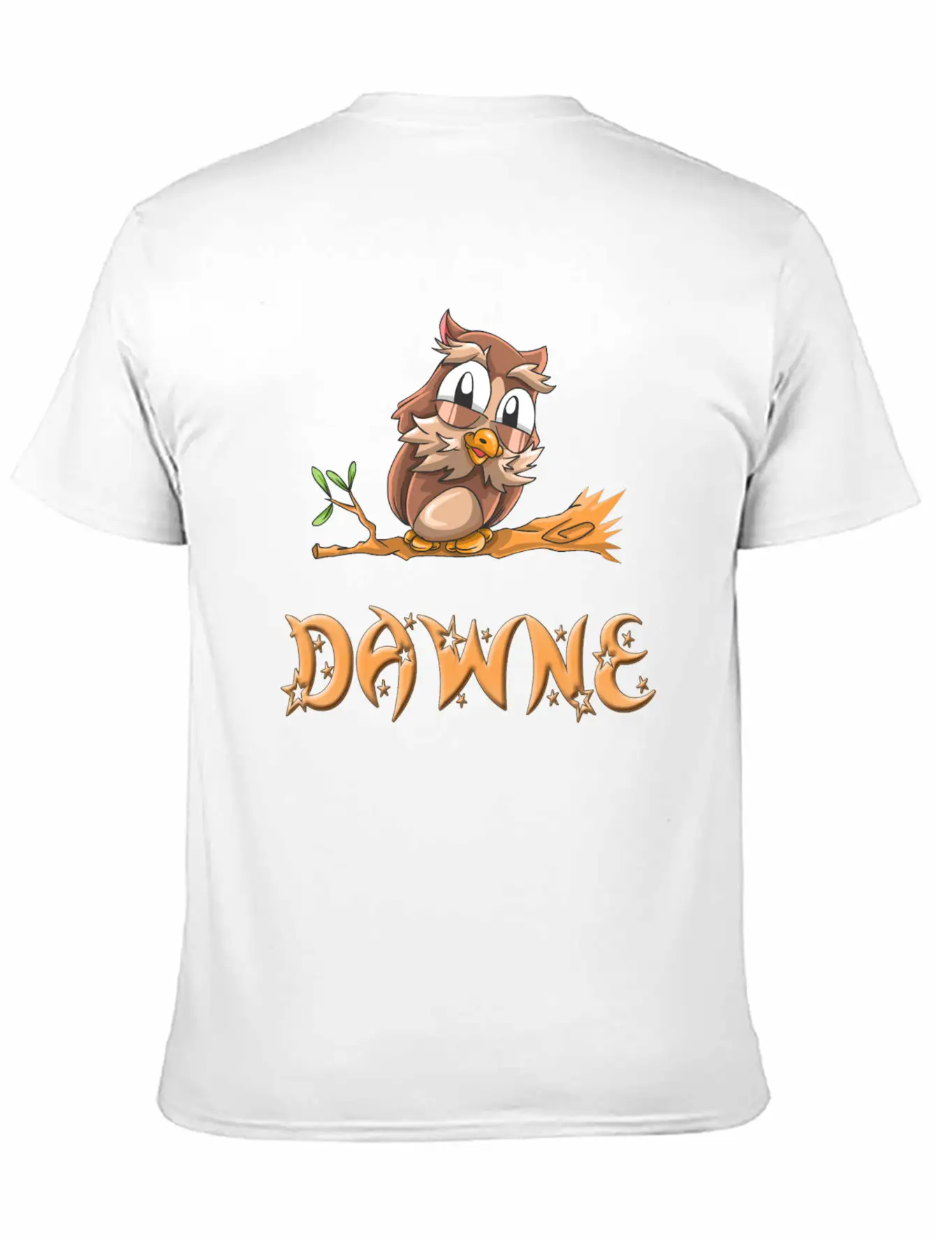 Dawne Owl Essential Cotton Tee For Daily Outfits ¨C Unisex Style