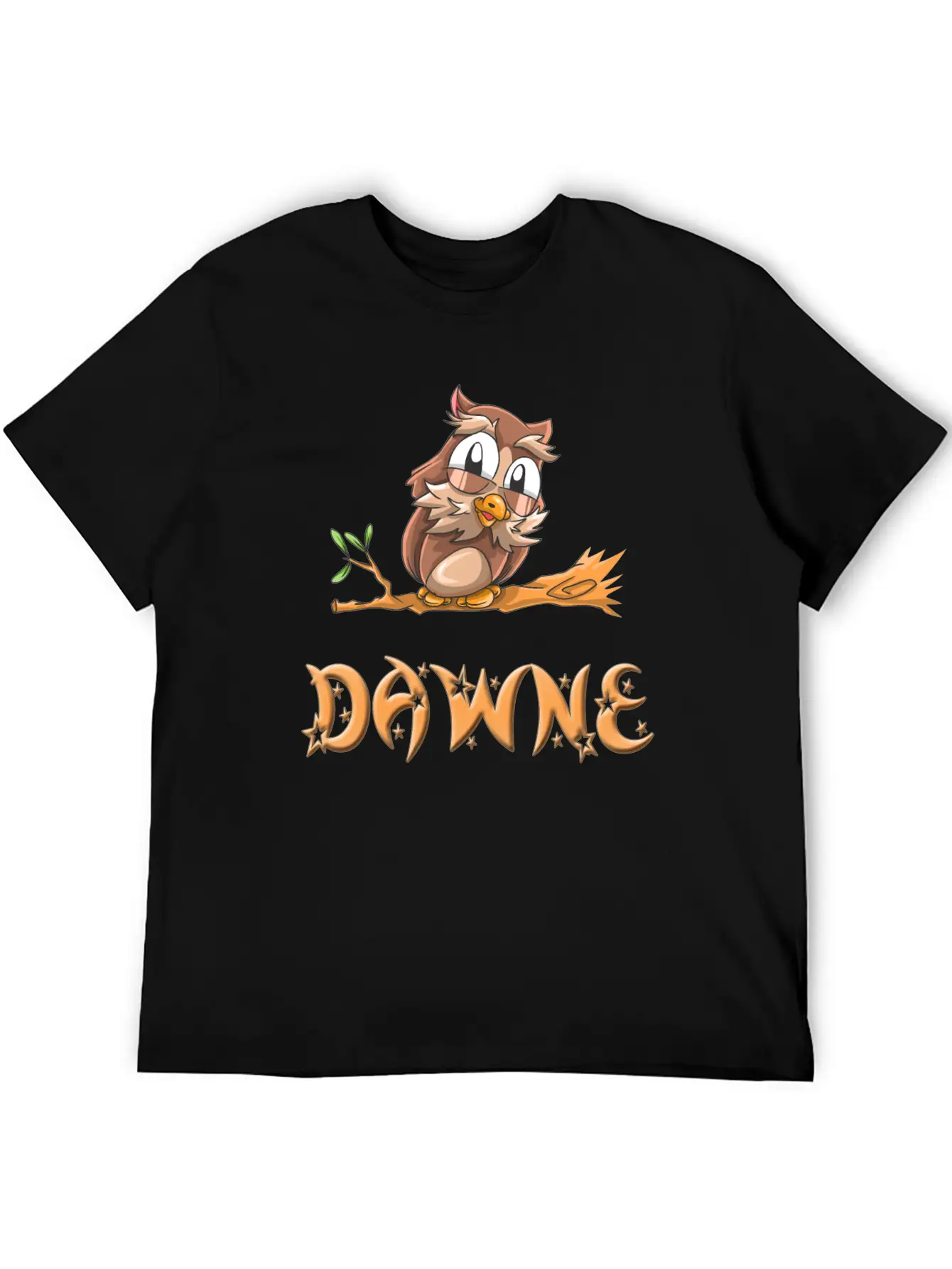 Dawne Owl Essential Cotton Tee For Daily Outfits ¨C Unisex Style