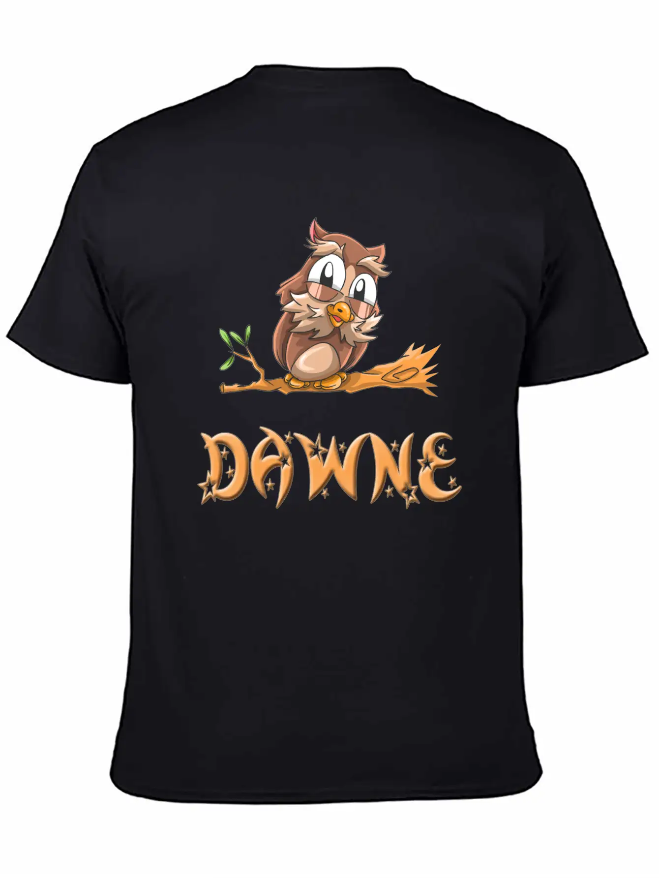 Dawne Owl Essential Cotton Tee For Daily Outfits ¨C Unisex Style