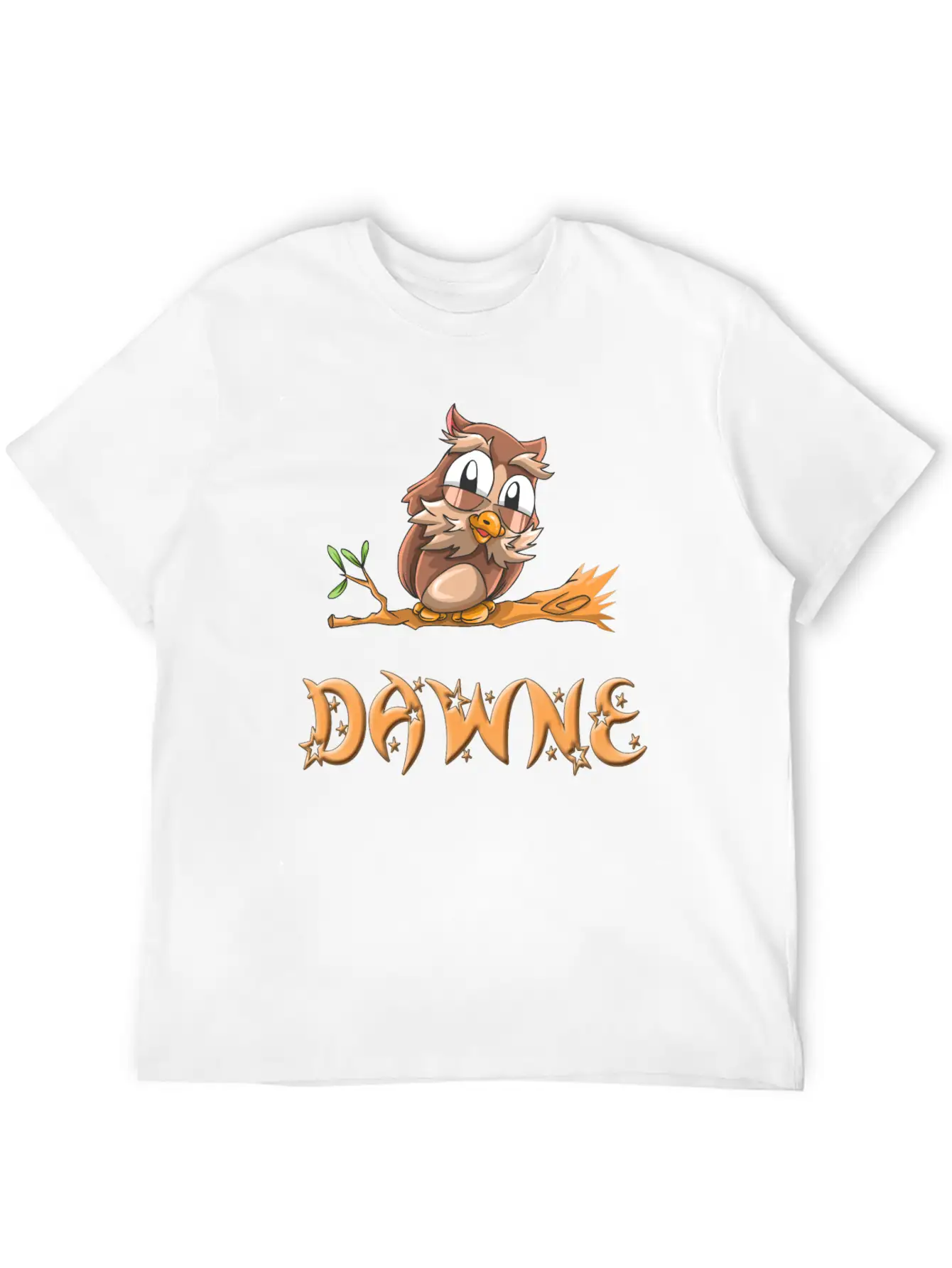 Dawne Owl Essential Cotton Tee For Daily Outfits ¨C Unisex Style
