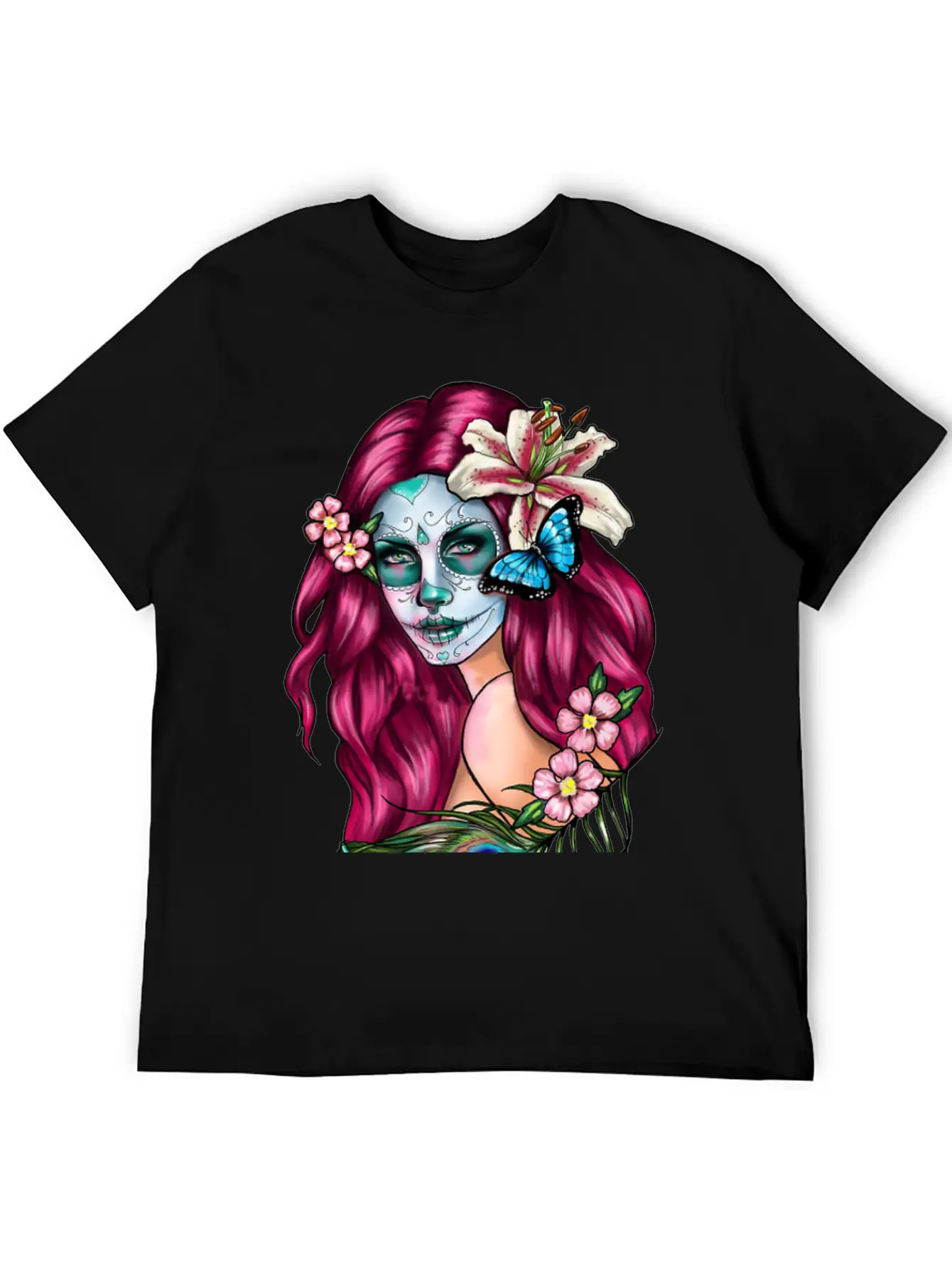 Day Dead Goth Essential Cotton Tee For Daily Outfits ¨C Unisex Style