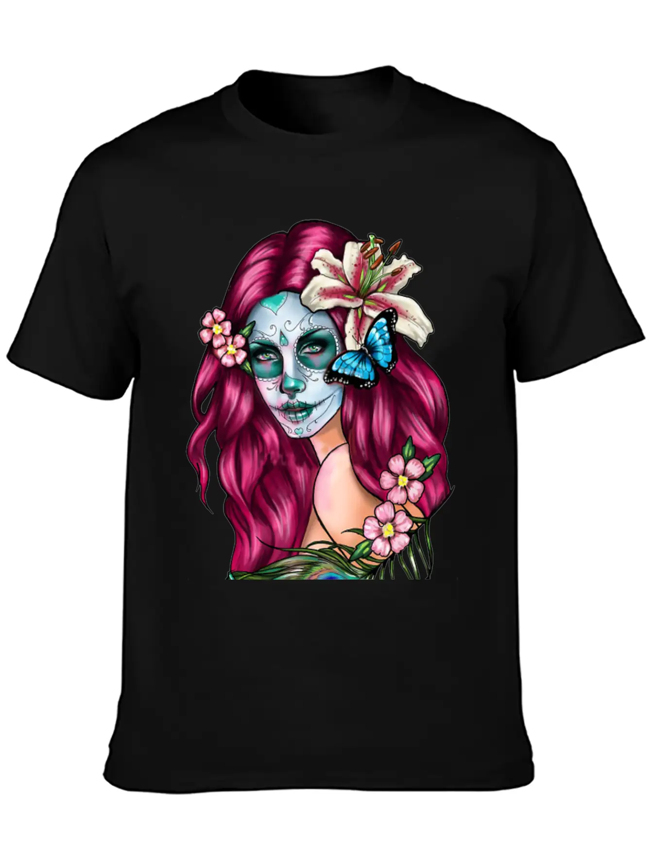 Day Dead Goth Essential Cotton Tee For Daily Outfits ¨C Unisex Style