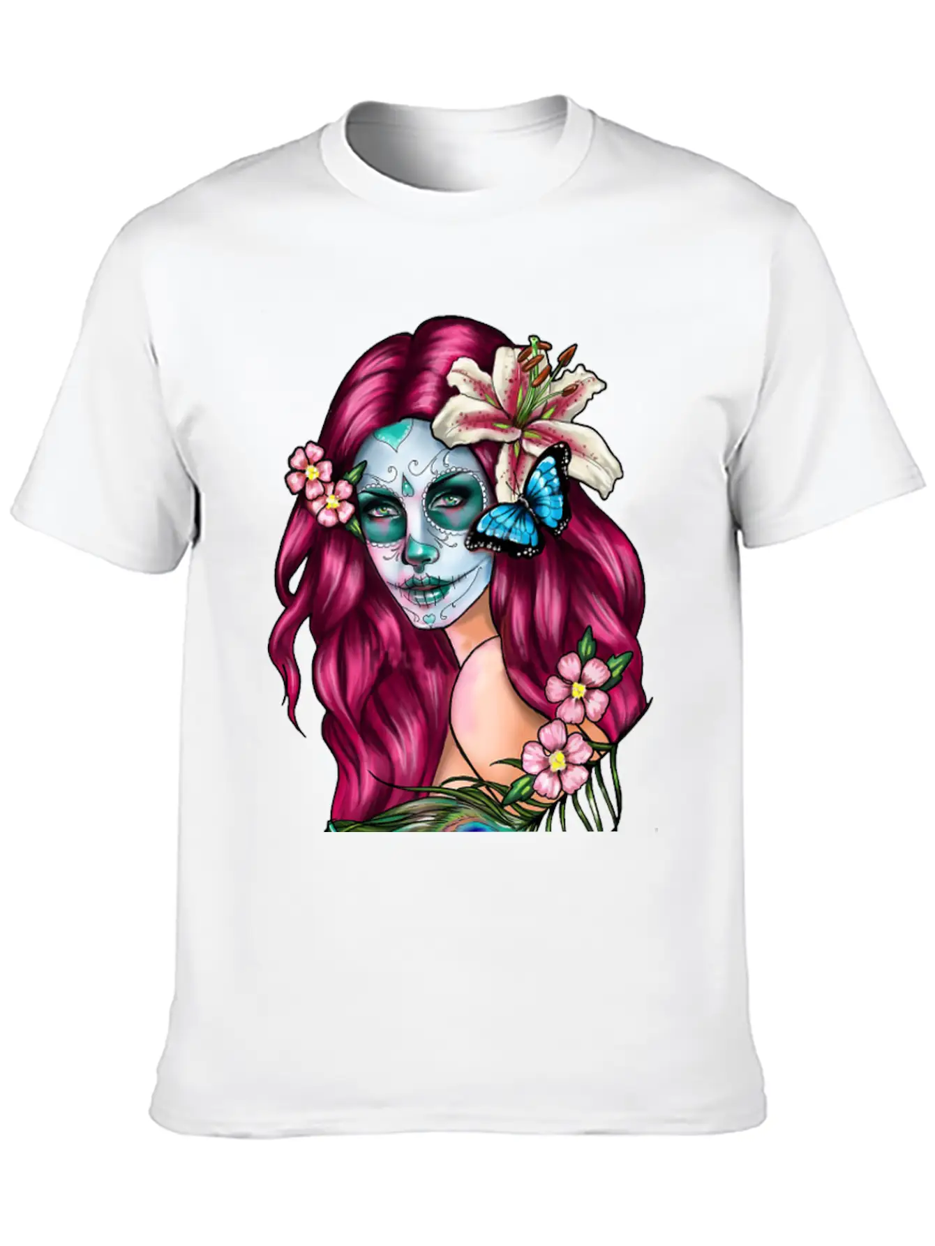 Day Dead Goth Essential Cotton Tee For Daily Outfits ¨C Unisex Style