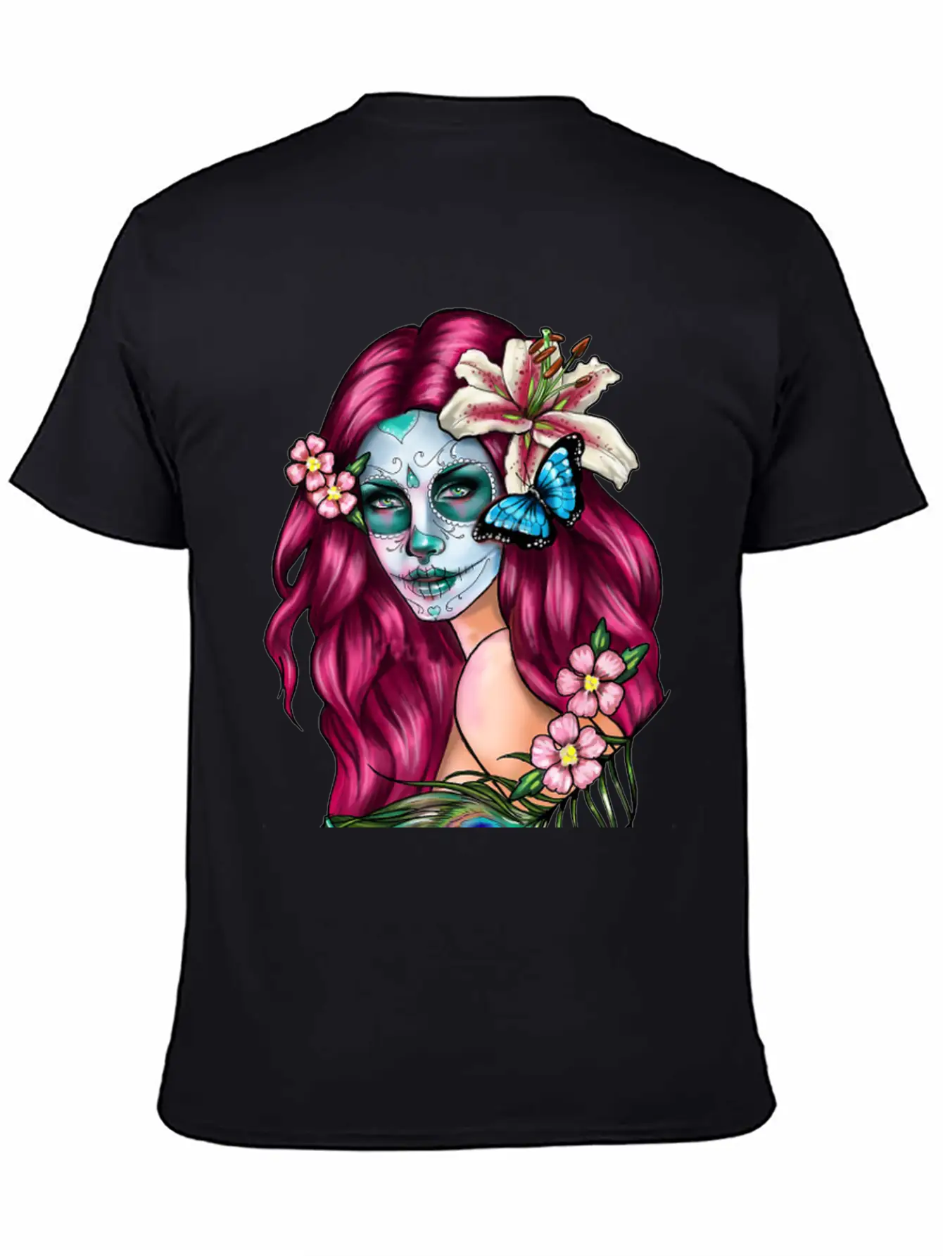 Day Dead Goth Essential Cotton Tee For Daily Outfits ¨C Unisex Style