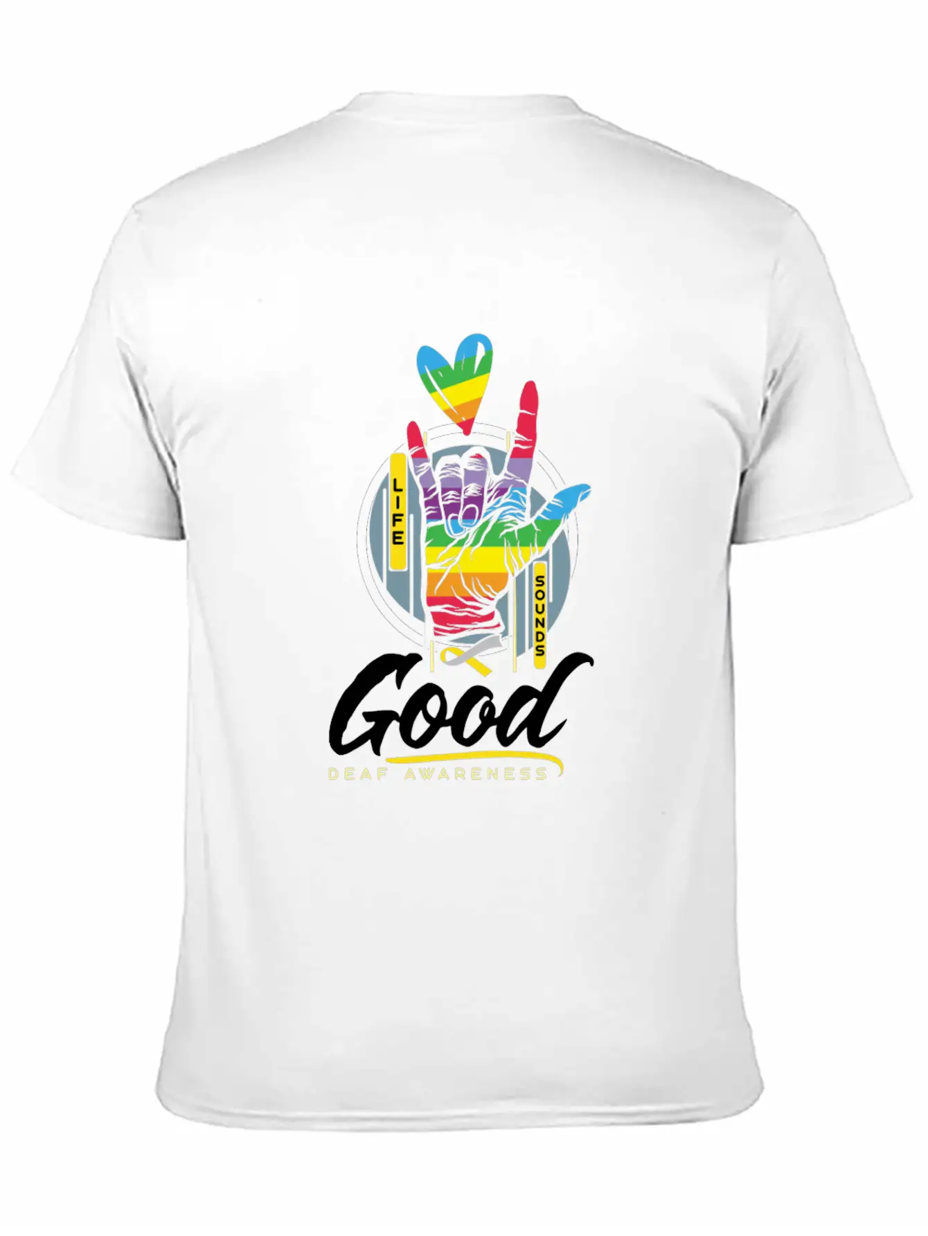 Deaf Awareness Aware Good Deafness Hearing Loss Soft Cotton Short Sleeve Tee ¨C Unisex Wardrobe Staple