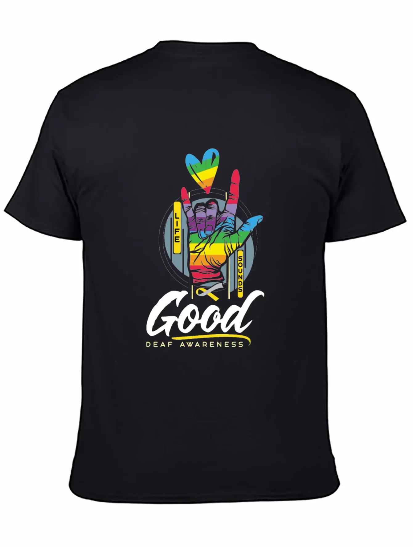 Deaf Awareness Aware Good Deafness Hearing Loss Soft Cotton Short Sleeve Tee ¨C Unisex Wardrobe Staple