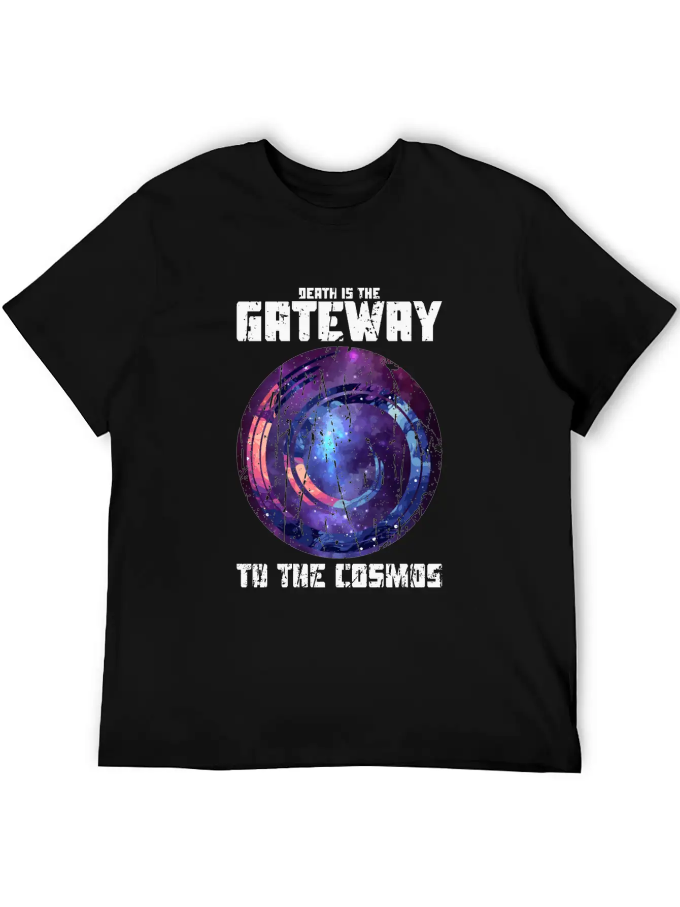 Death Is The Gateway To The Cosmos - Halloween Basic Graphic T-Shirt ¨C Daily Comfort In Soft Cotton