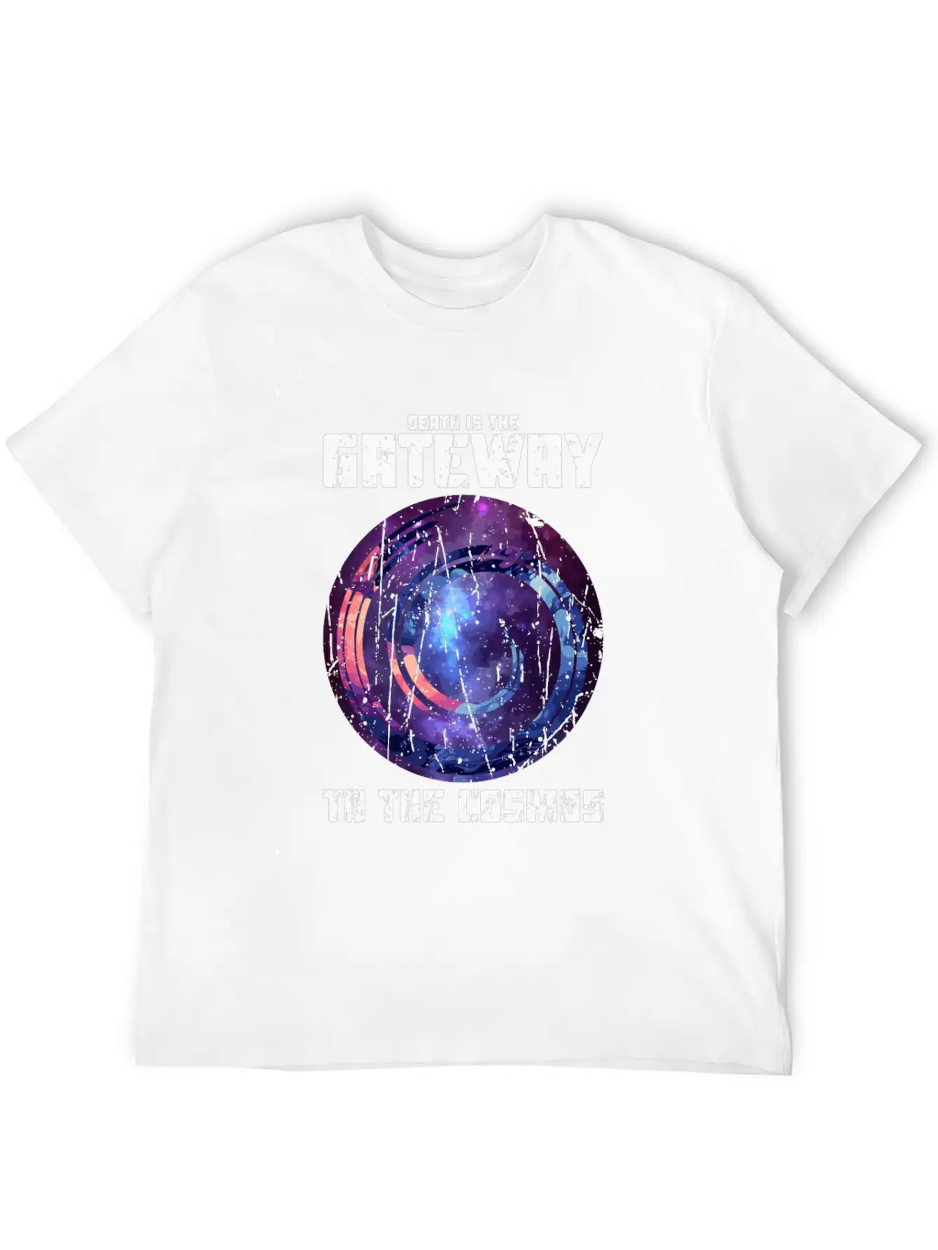 Death Is The Gateway To The Cosmos - Halloween Basic Graphic T-Shirt ¨C Daily Comfort In Soft Cotton