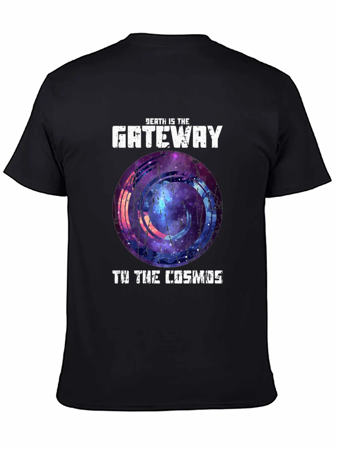 Death Is The Gateway To The Cosmos - Halloween Basic Graphic T-Shirt ¨C Daily Comfort In Soft Cotton
