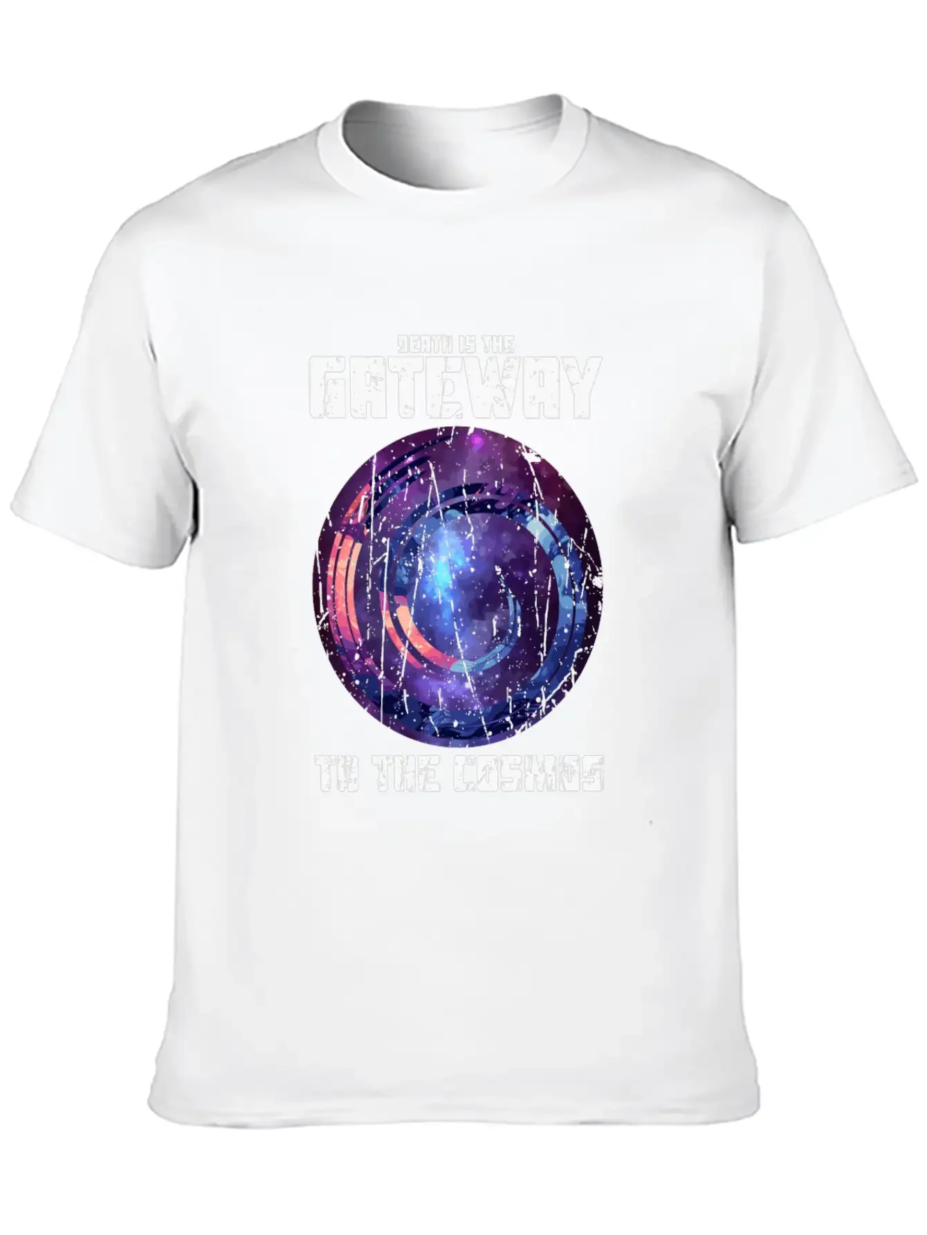 Death Is The Gateway To The Cosmos - Halloween Basic Graphic T-Shirt ¨C Daily Comfort In Soft Cotton