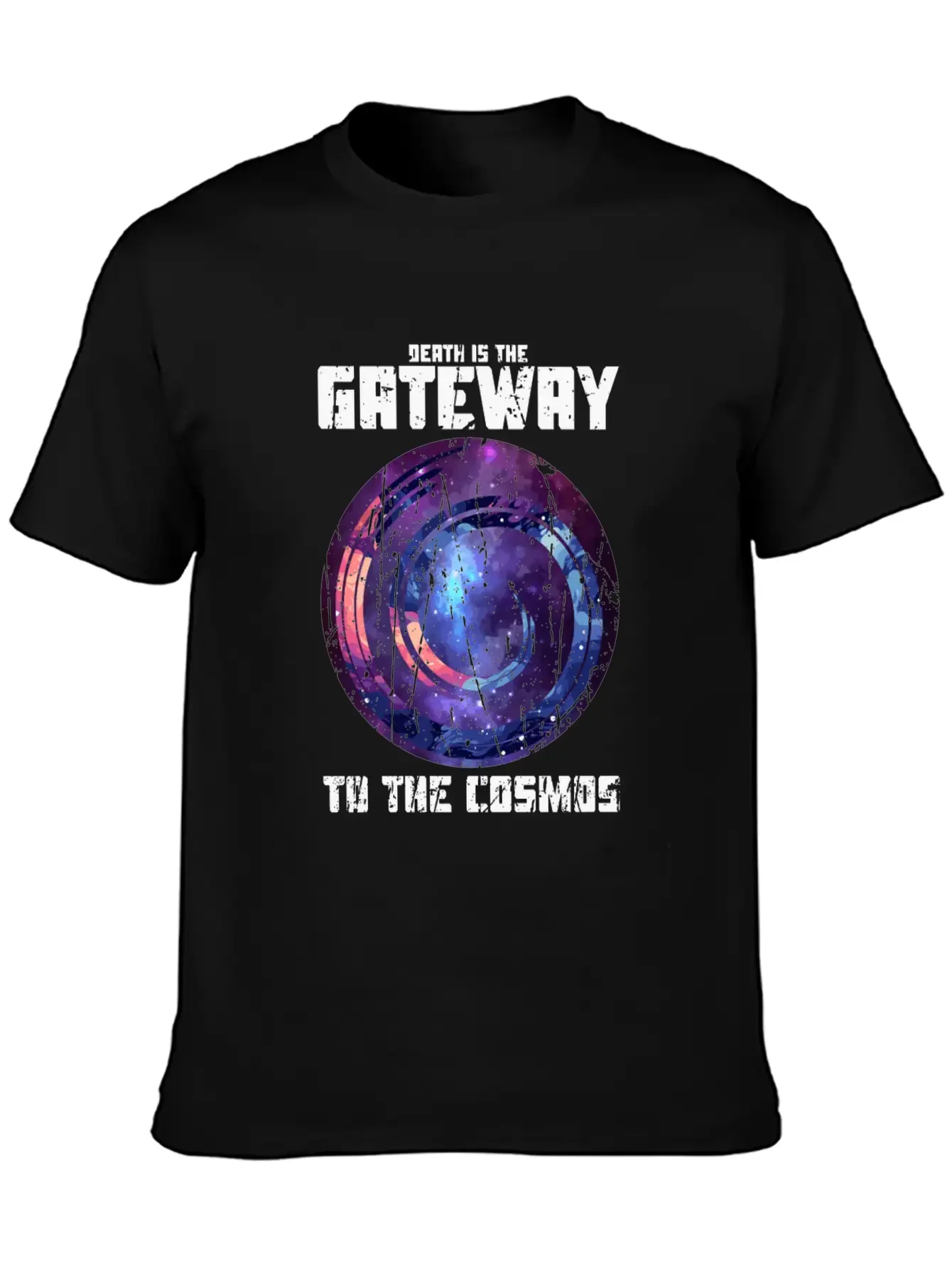 Death Is The Gateway To The Cosmos - Halloween Basic Graphic T-Shirt ¨C Daily Comfort In Soft Cotton