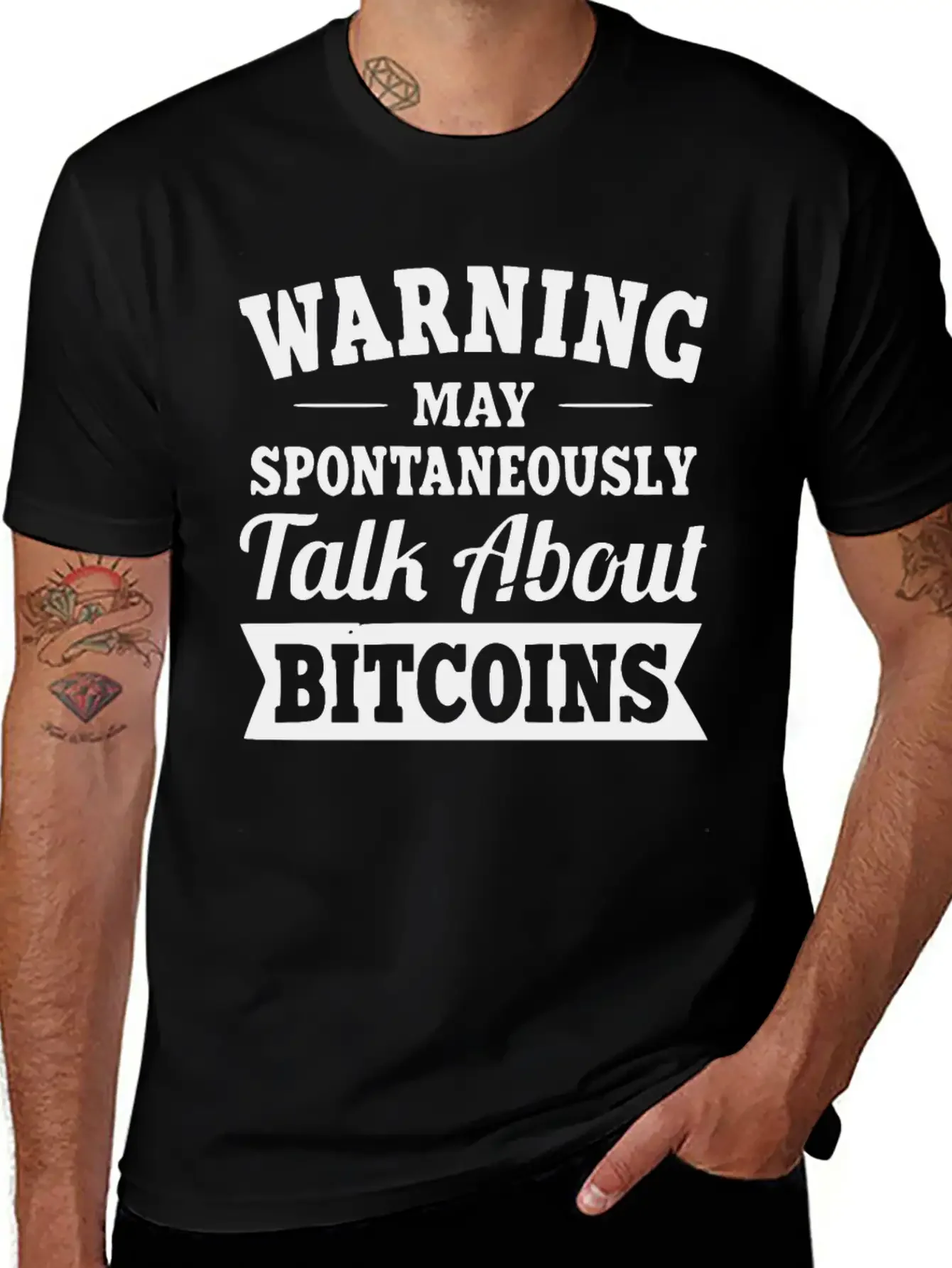 Decentralized NFT Crypt Diet Bitcoin Blockchain Essential Cotton Tee For Daily Outfits ¨C Unisex Style