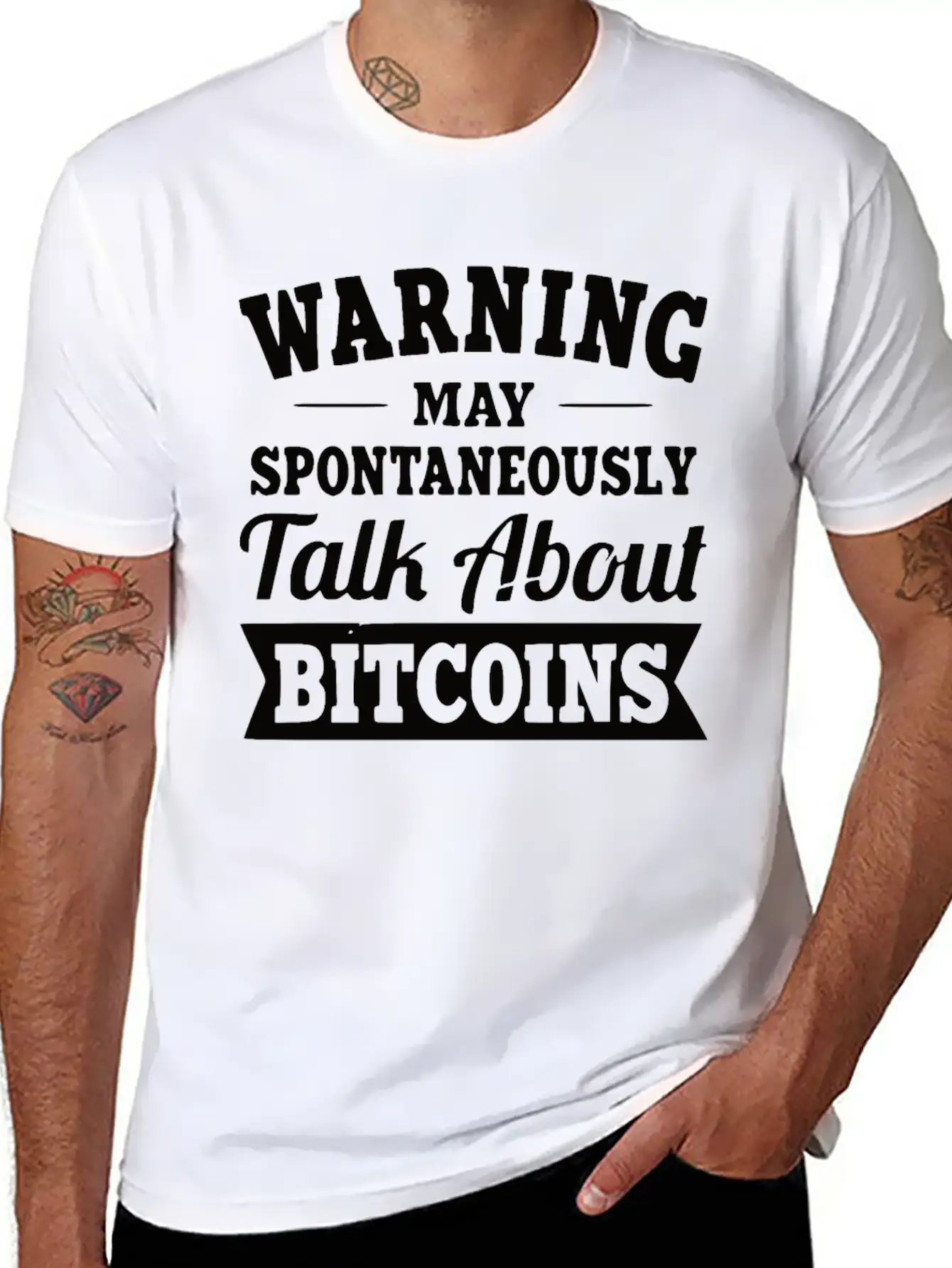 Decentralized NFT Crypt Diet Bitcoin Blockchain Essential Cotton Tee For Daily Outfits ¨C Unisex Style