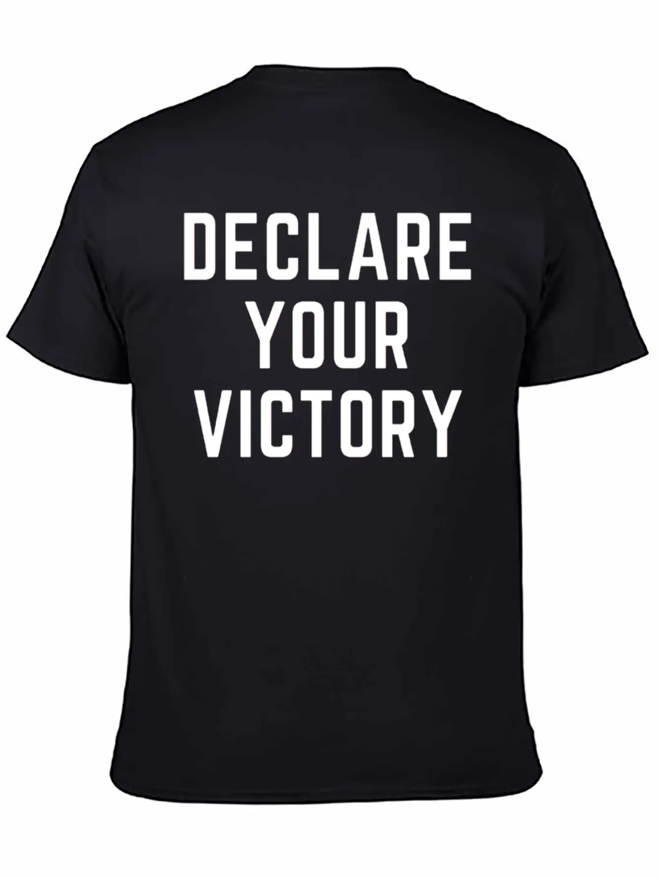 DECLARE YOUR VICTORY Basic Graphic T-Shirt ¨C Daily Comfort In Soft Cotton