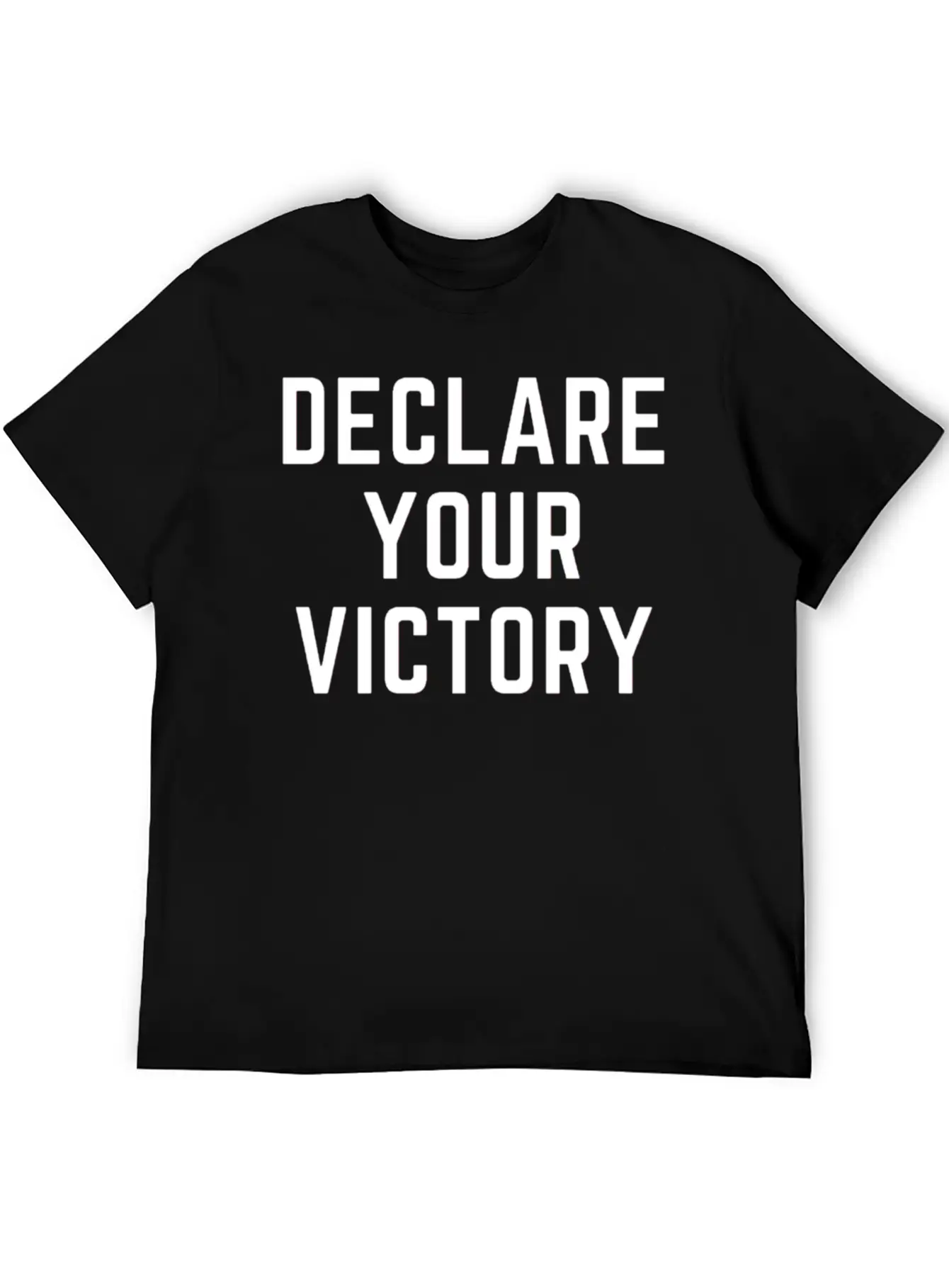 DECLARE YOUR VICTORY Basic Graphic T-Shirt ¨C Daily Comfort In Soft Cotton