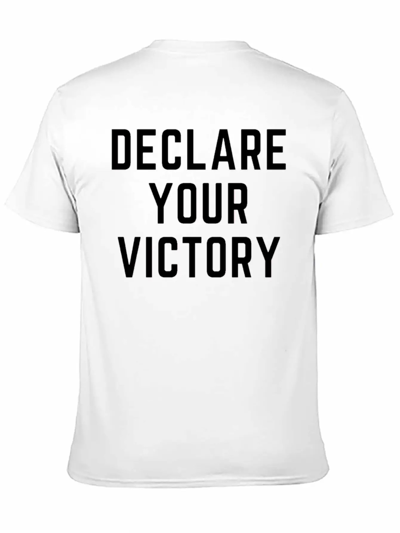 DECLARE YOUR VICTORY Basic Graphic T-Shirt ¨C Daily Comfort In Soft Cotton