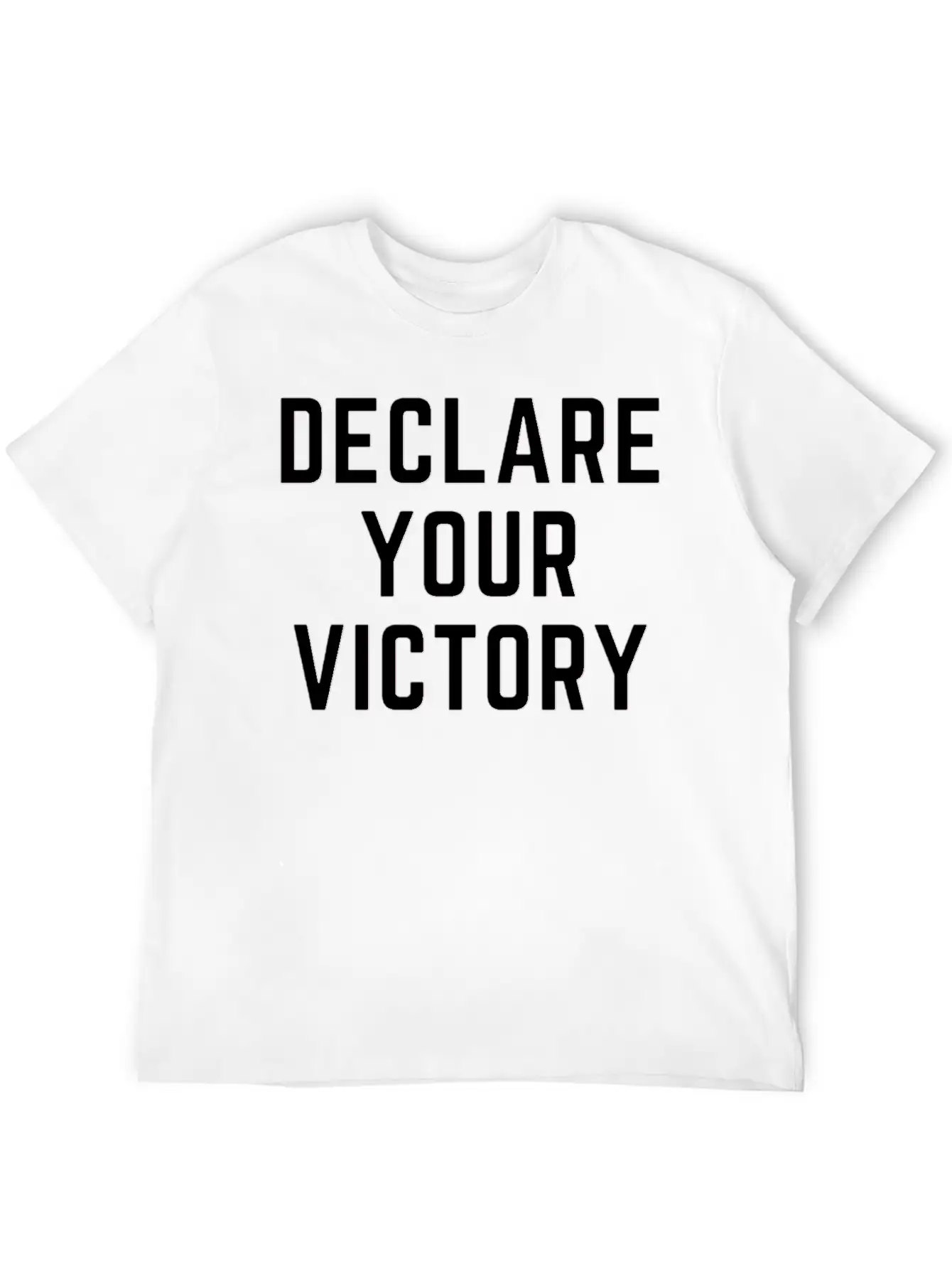 DECLARE YOUR VICTORY Basic Graphic T-Shirt ¨C Daily Comfort In Soft Cotton