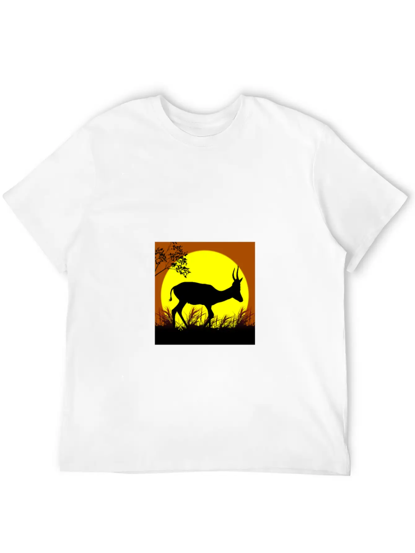 Deer Sunset Basic Graphic T-Shirt ¨C Daily Comfort In Soft Cotton