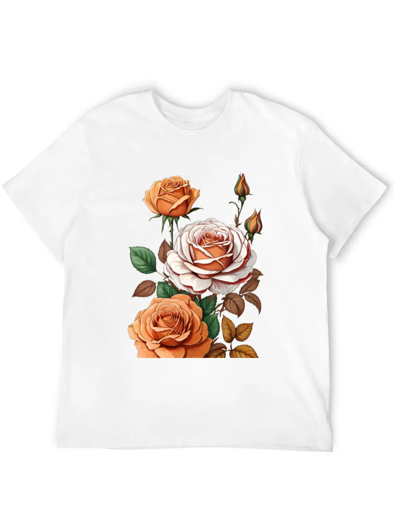 Default_Thanksgiving_themed_rose_bud_flower_high Soft Cotton Short Sleeve Tee ¨C Unisex Wardrobe Staple