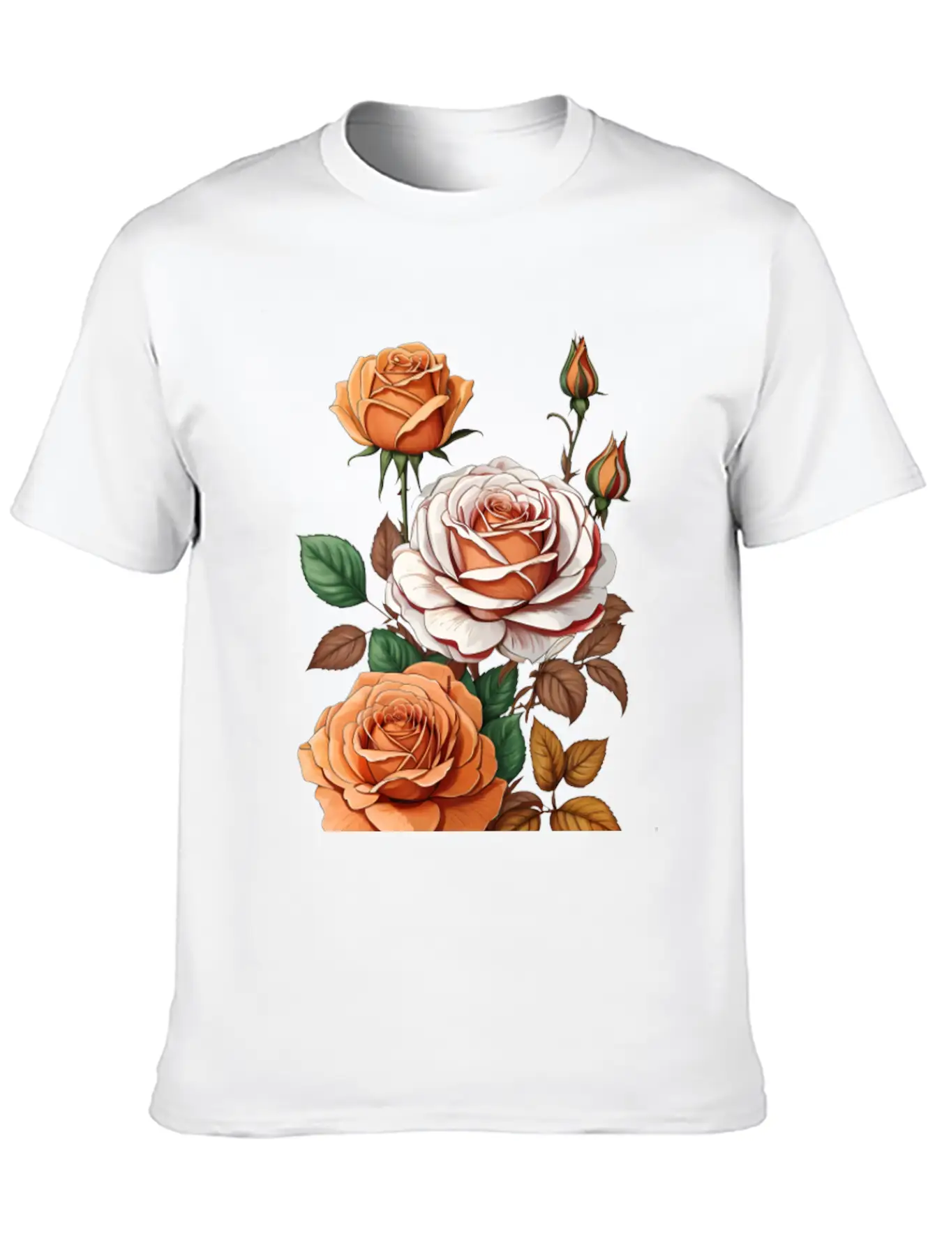 Default_Thanksgiving_themed_rose_bud_flower_high Soft Cotton Short Sleeve Tee ¨C Unisex Wardrobe Staple