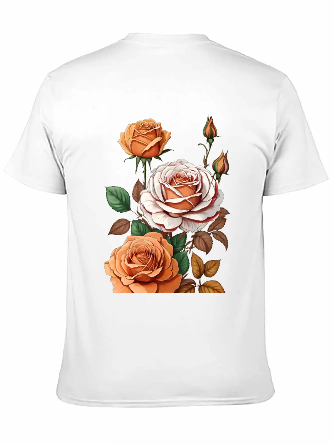 Default_Thanksgiving_themed_rose_bud_flower_high Soft Cotton Short Sleeve Tee ¨C Unisex Wardrobe Staple