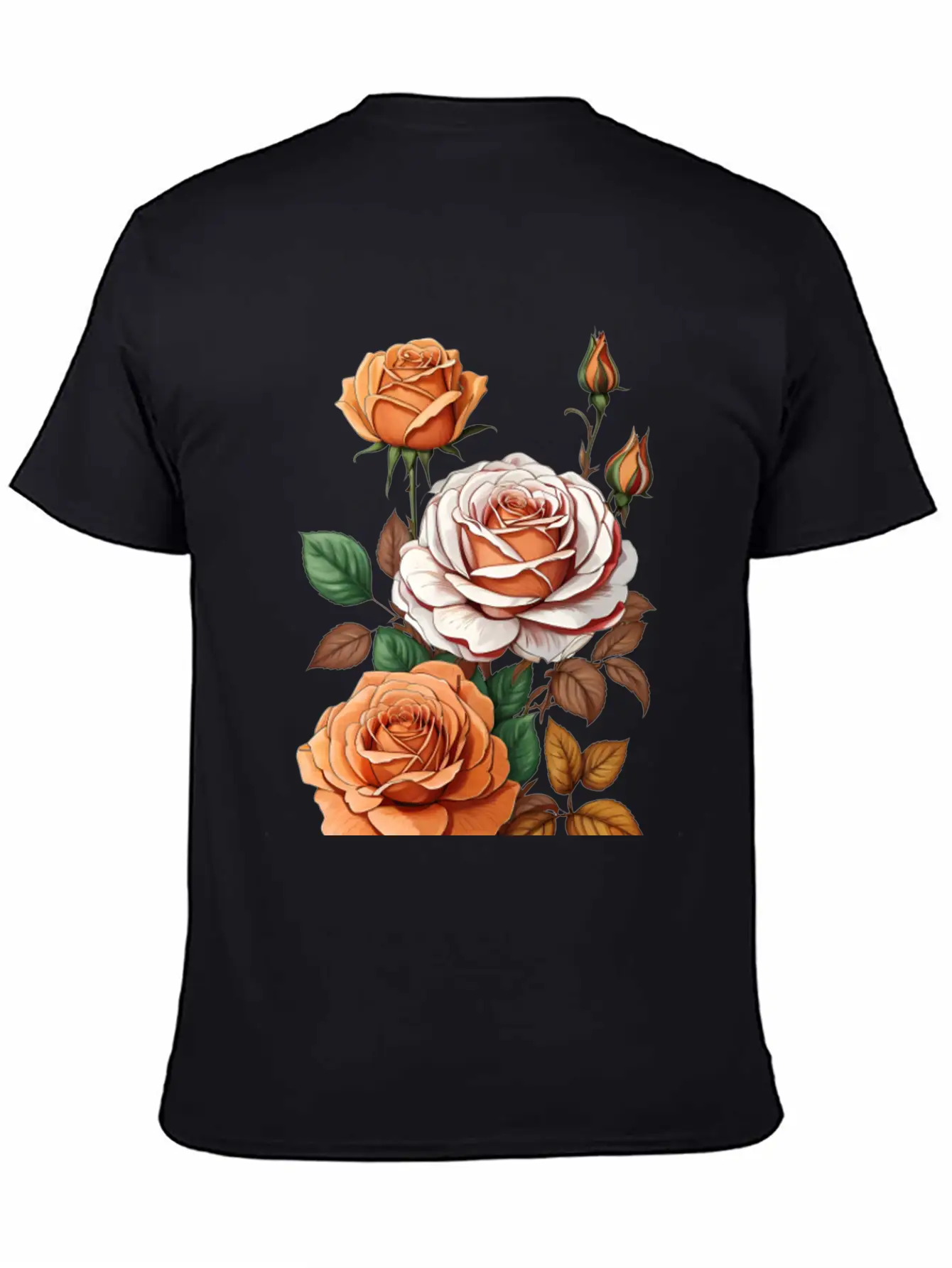 Default_Thanksgiving_themed_rose_bud_flower_high Soft Cotton Short Sleeve Tee ¨C Unisex Wardrobe Staple