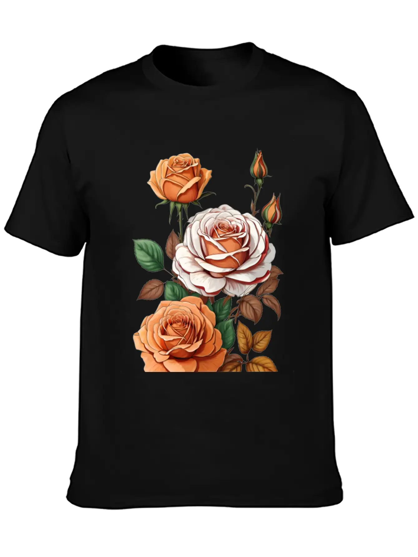 Default_Thanksgiving_themed_rose_bud_flower_high Soft Cotton Short Sleeve Tee ¨C Unisex Wardrobe Staple