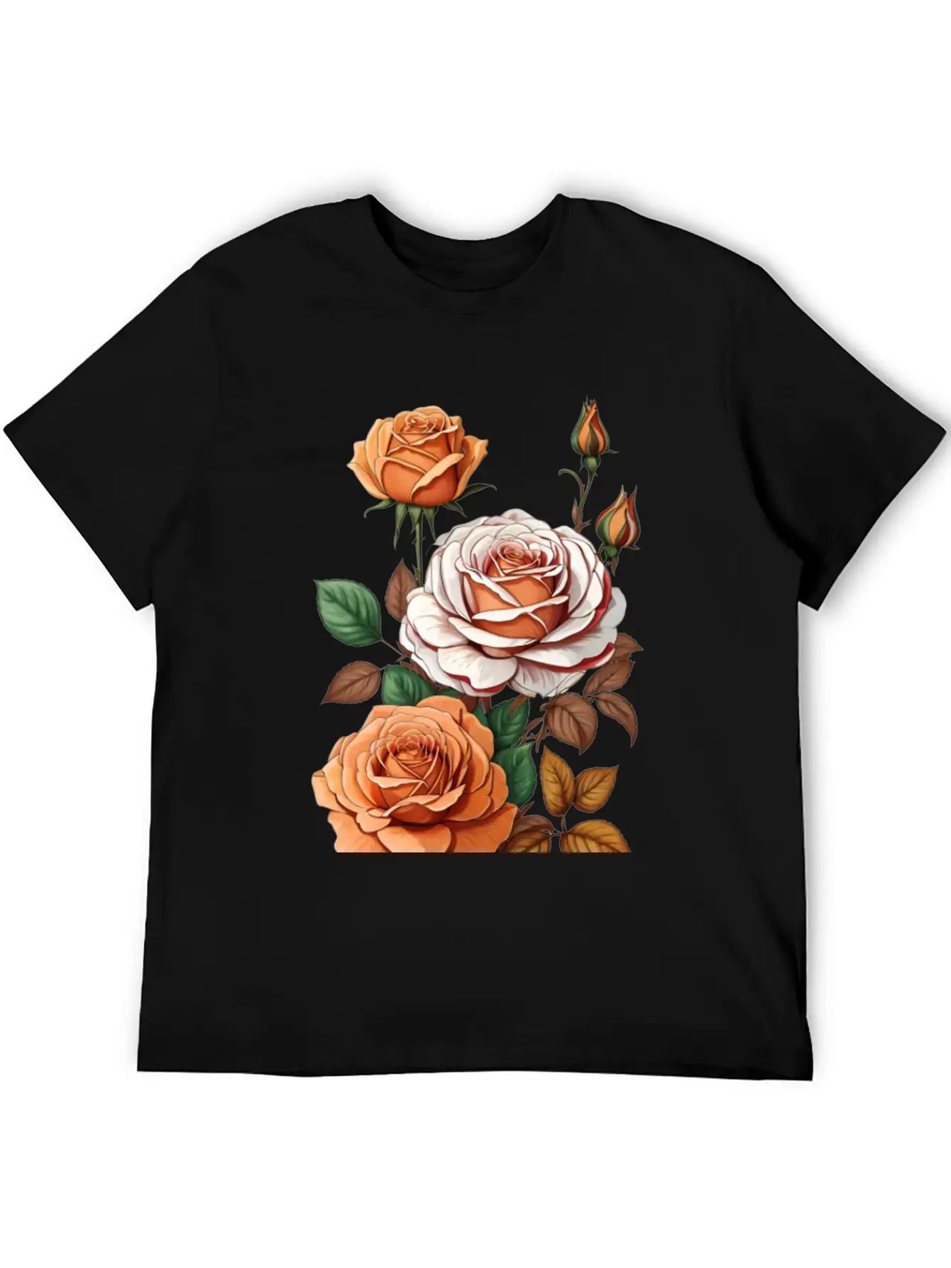 Default_Thanksgiving_themed_rose_bud_flower_high Soft Cotton Short Sleeve Tee ¨C Unisex Wardrobe Staple