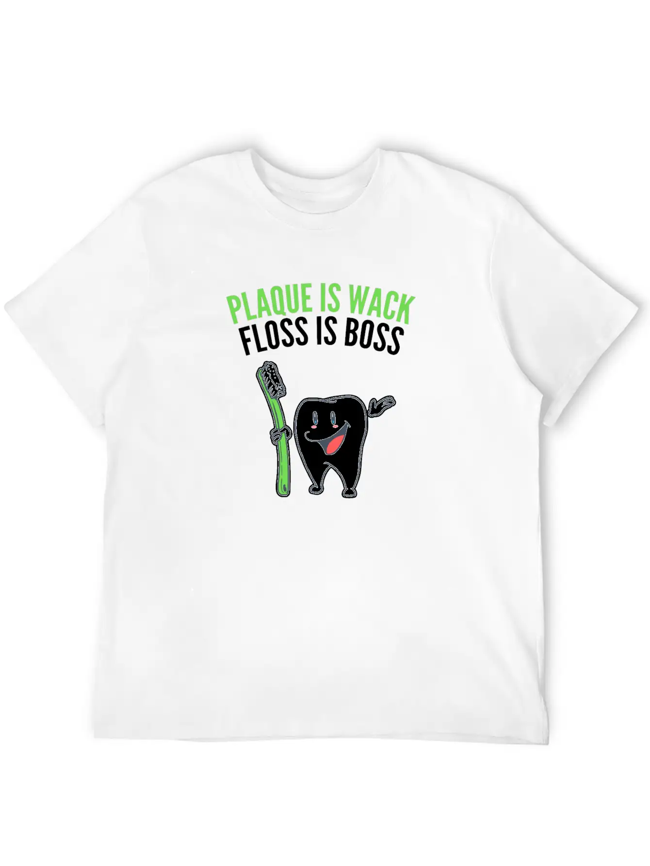 Dental Hygiene Funny Plaque Is Wack Tooth Gift Essential Cotton Tee For Daily Outfits ¨C Unisex Style