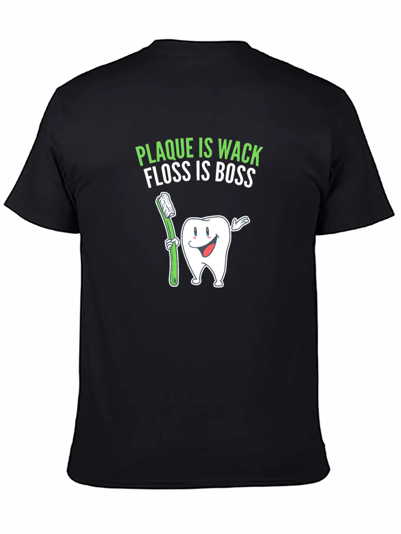 Dental Hygiene Funny Plaque Is Wack Tooth Gift Soft Cotton Short Sleeve Tee ¨C Unisex Wardrobe Staple