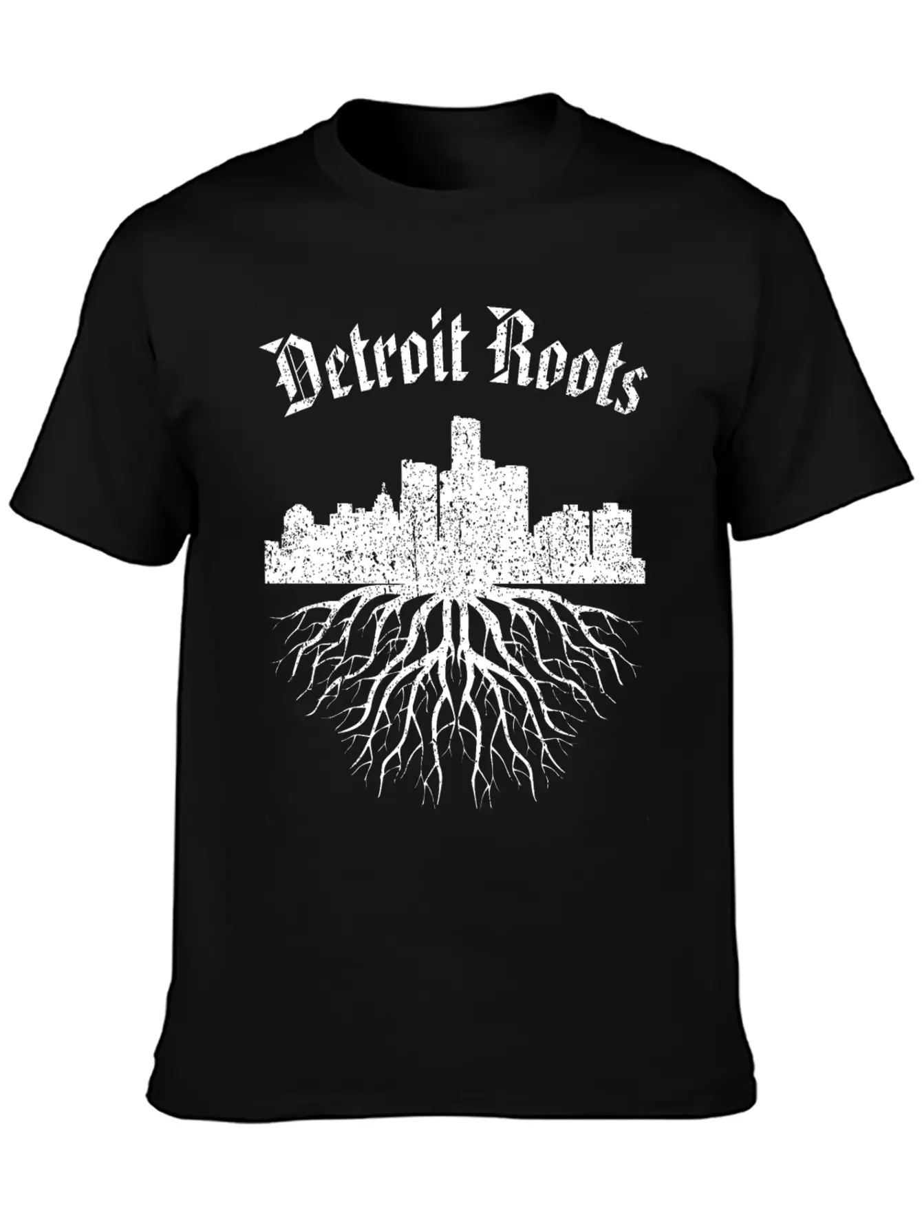 Detroit Roots Vintage Essential Cotton Tee For Daily Outfits ¨C Unisex Style