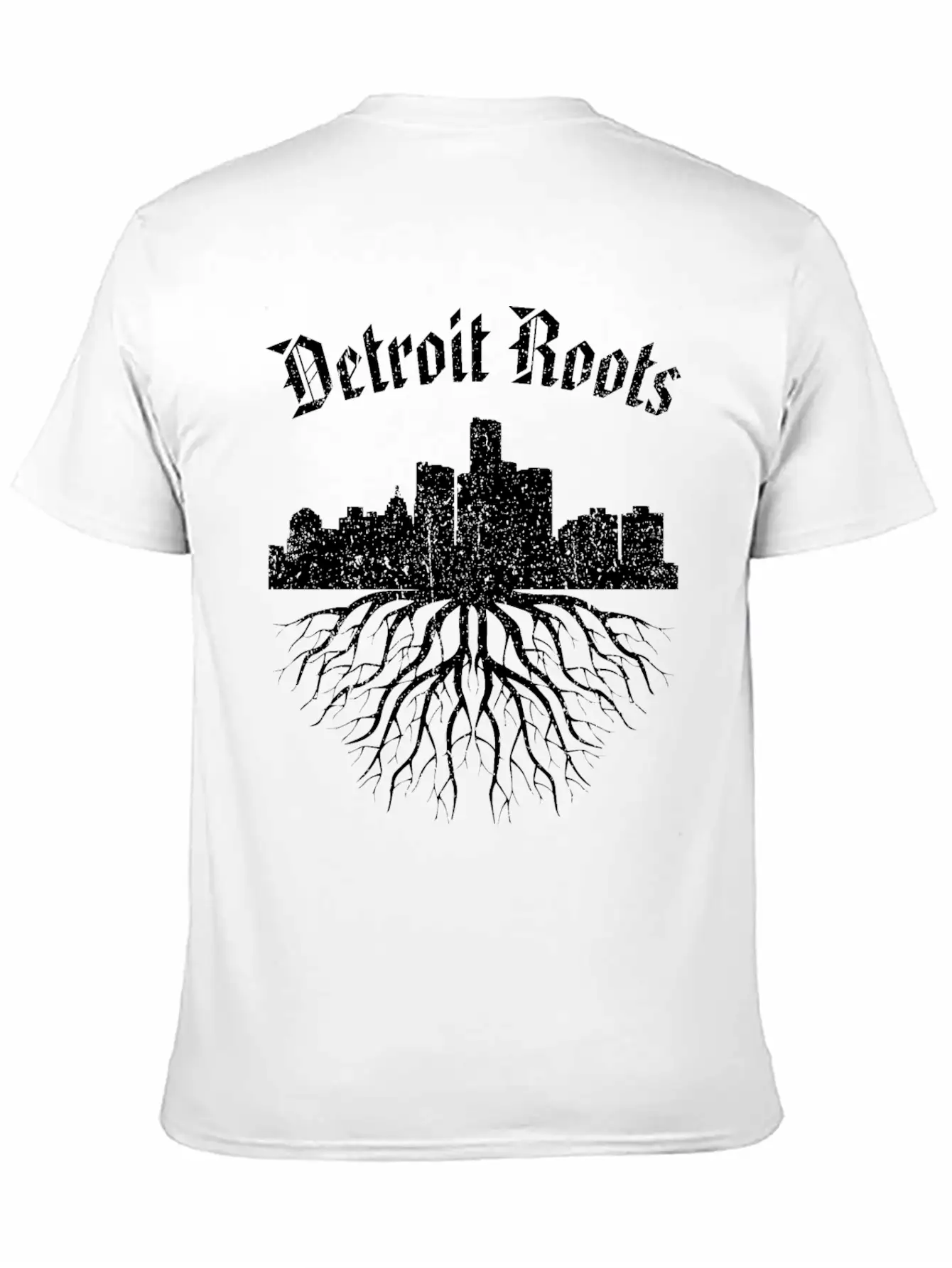 Detroit Roots Vintage Essential Cotton Tee For Daily Outfits ¨C Unisex Style
