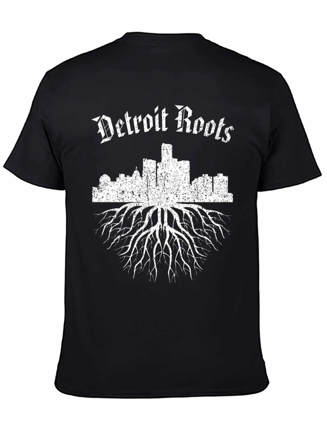 Detroit Roots Vintage Essential Cotton Tee For Daily Outfits ¨C Unisex Style