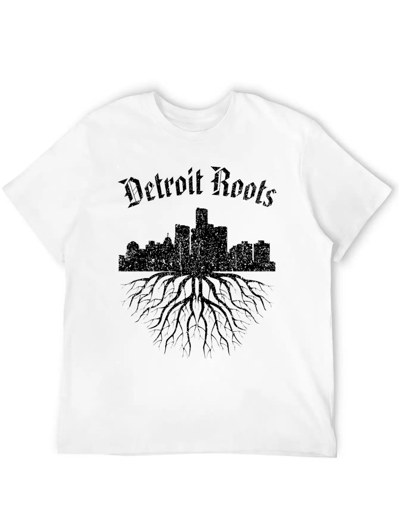 Detroit Roots Vintage Essential Cotton Tee For Daily Outfits ¨C Unisex Style
