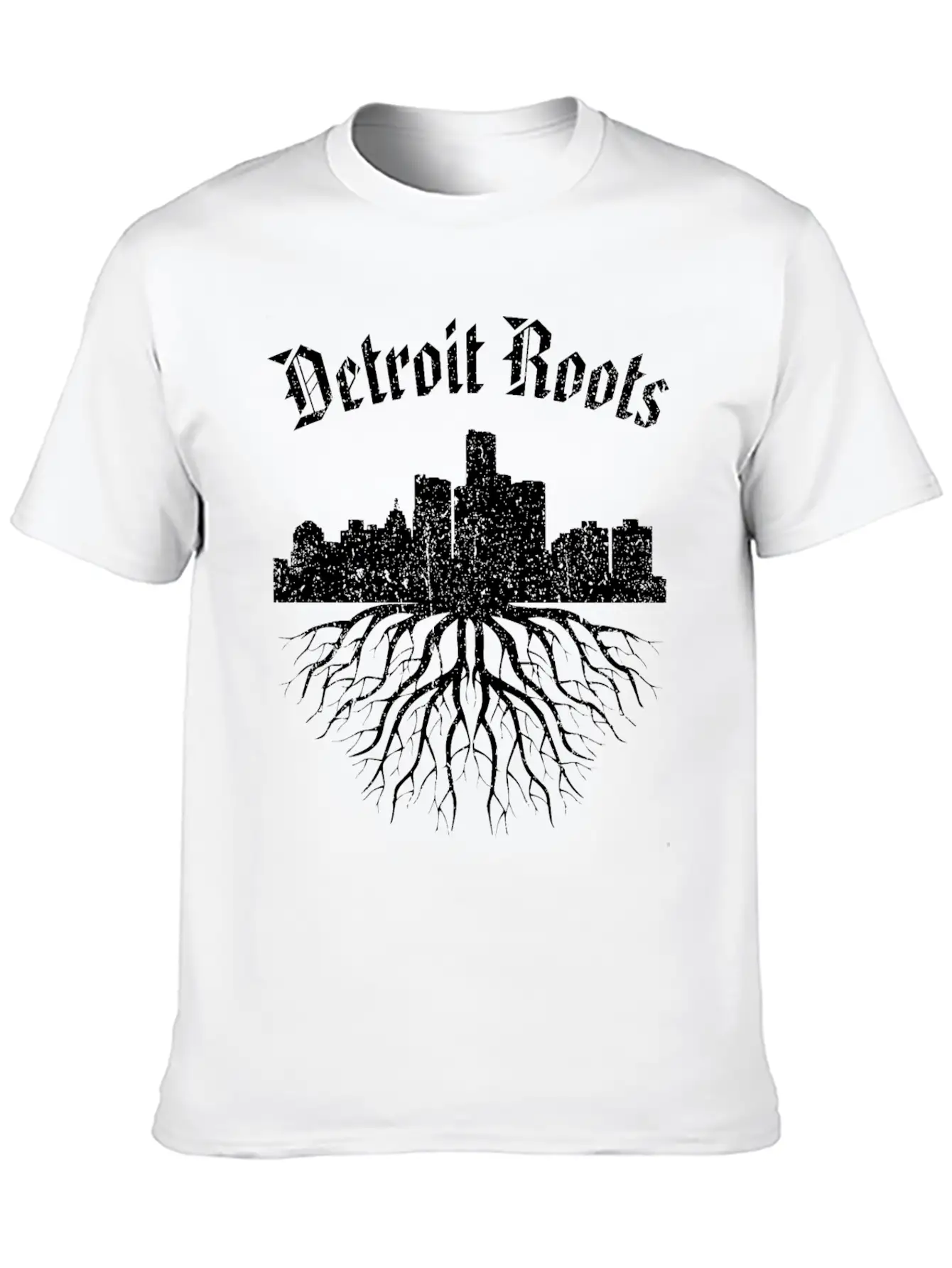 Detroit Roots Vintage Essential Cotton Tee For Daily Outfits ¨C Unisex Style