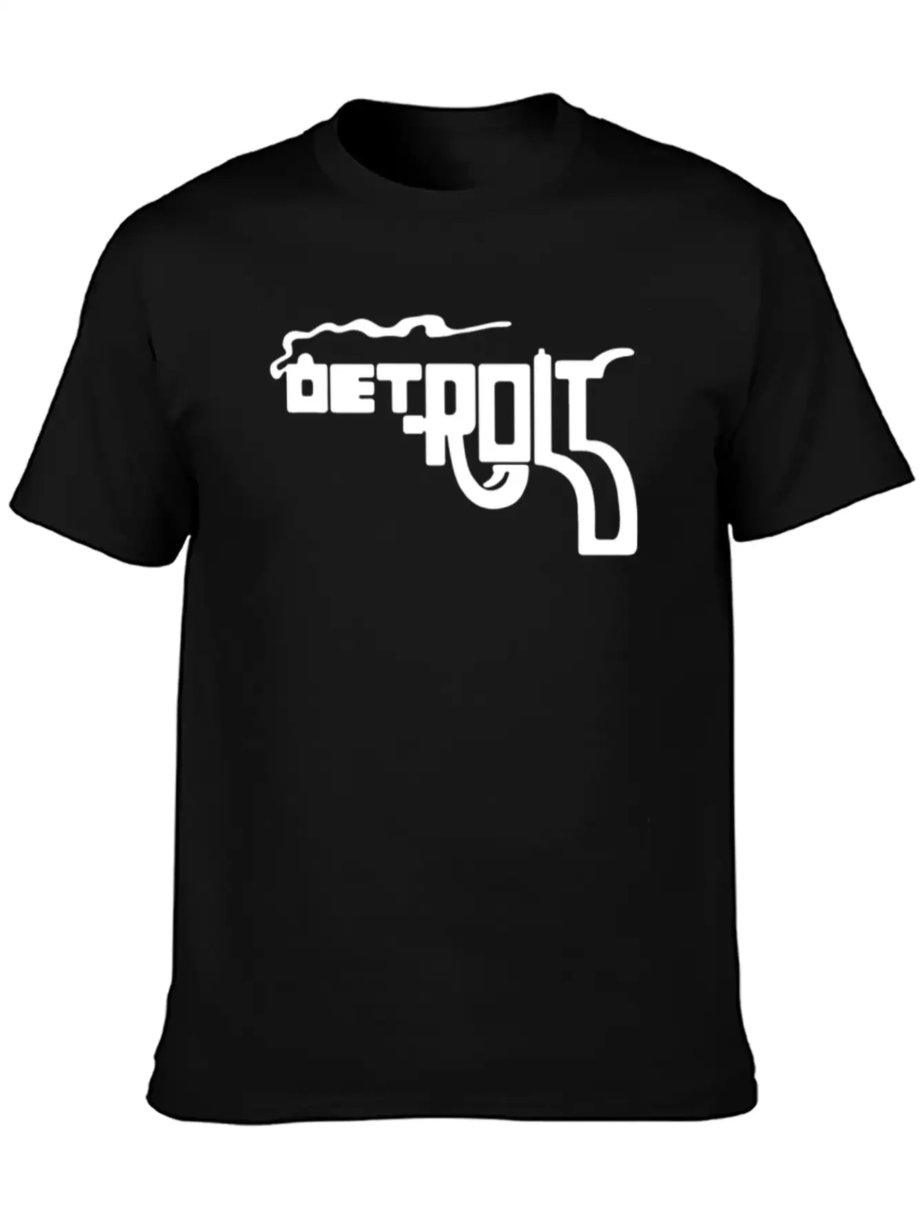 DETROIT 'SMOKING GUN' Soft Cotton Short Sleeve Tee ¨C Unisex Wardrobe Staple