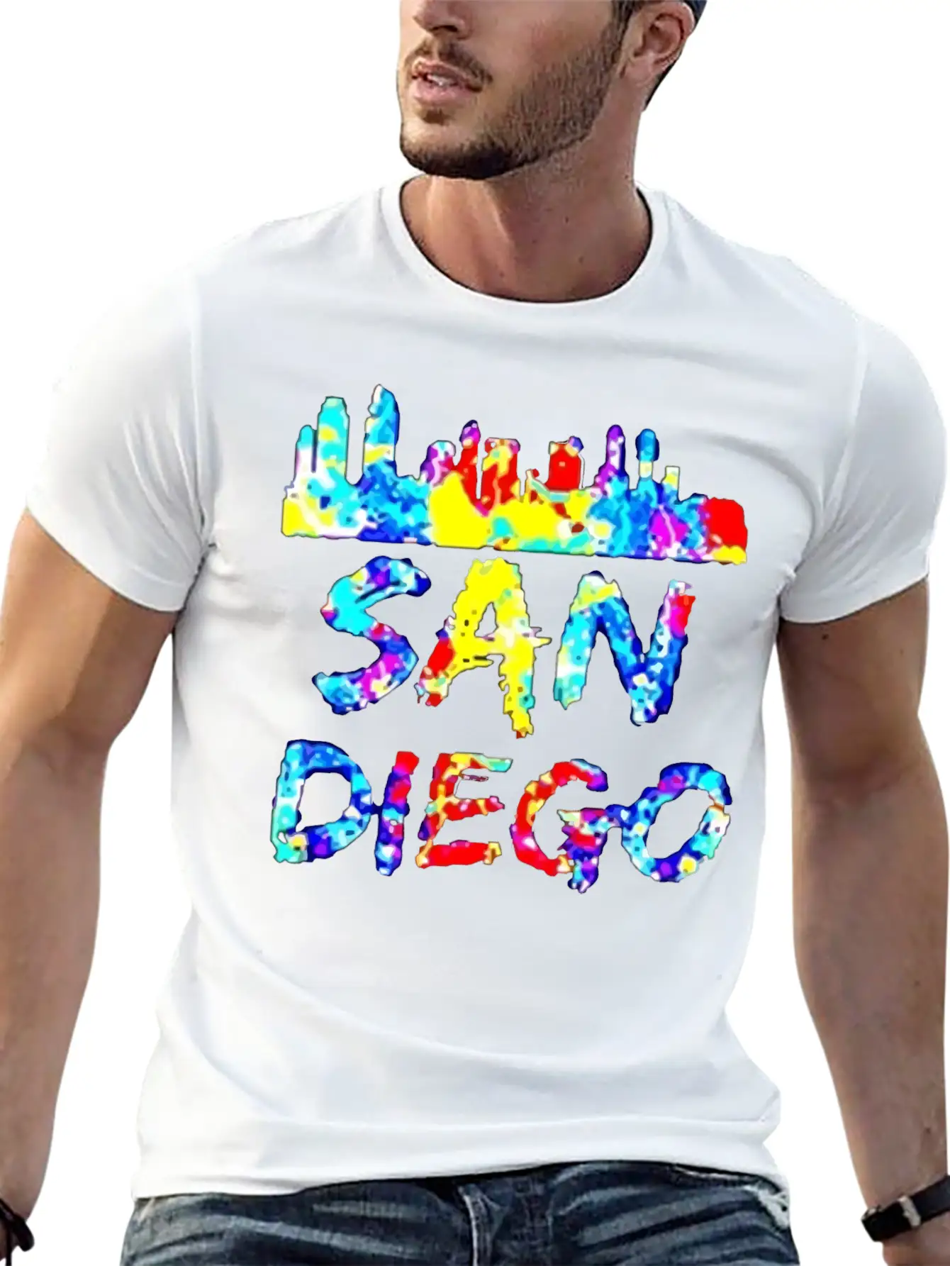 Diego California Paint Splatter Soft Cotton Short Sleeve Tee ¨C Unisex Wardrobe Staple