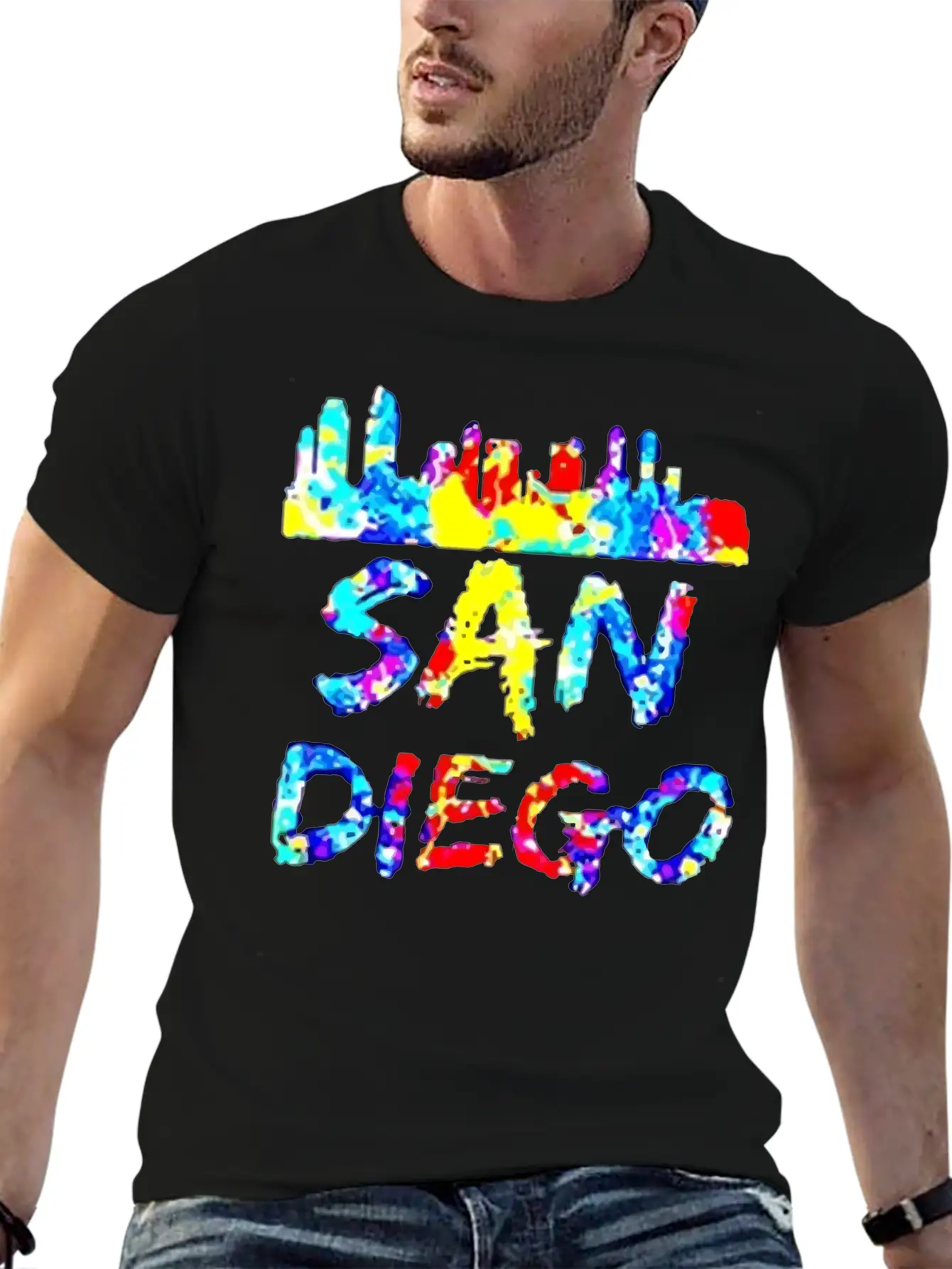 Diego California Paint Splatter Soft Cotton Short Sleeve Tee ¨C Unisex Wardrobe Staple