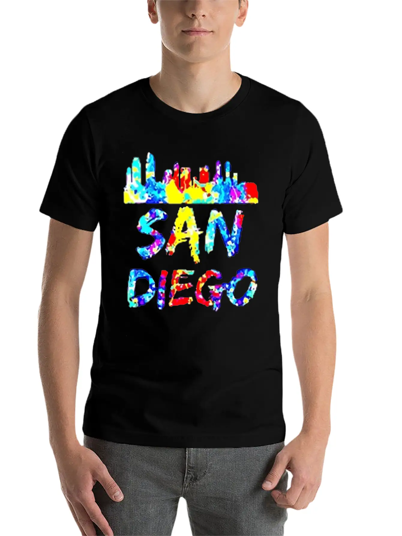 Diego California Paint Splatter Soft Cotton Short Sleeve Tee ¨C Unisex Wardrobe Staple