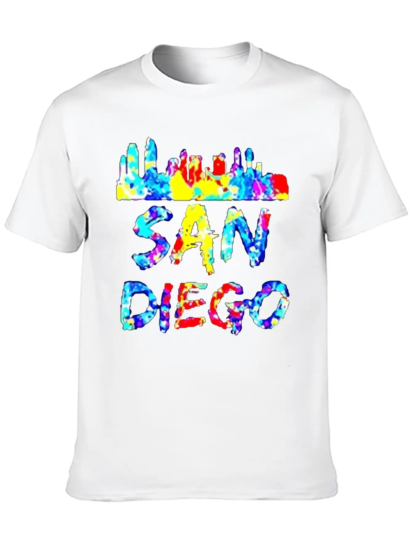 Diego California Paint Splatter Soft Cotton Short Sleeve Tee ¨C Unisex Wardrobe Staple