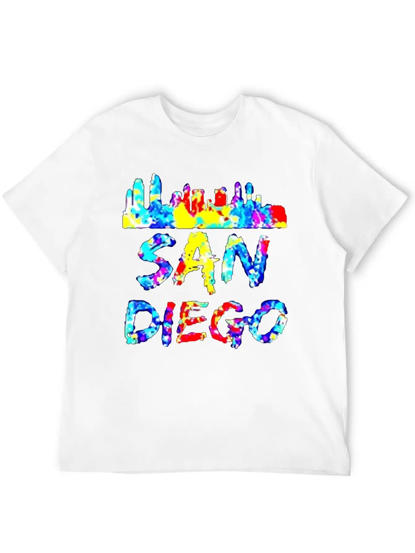 Diego California Paint Splatter Soft Cotton Short Sleeve Tee ¨C Unisex Wardrobe Staple