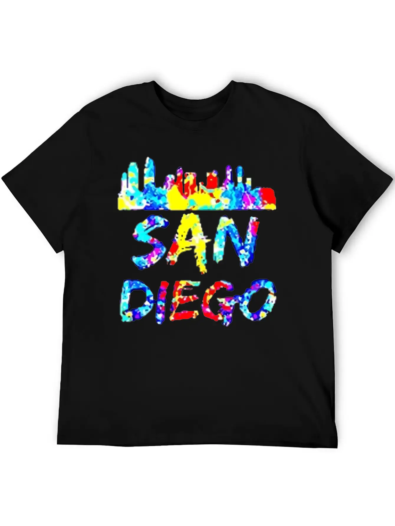 Diego California Paint Splatter Soft Cotton Short Sleeve Tee ¨C Unisex Wardrobe Staple