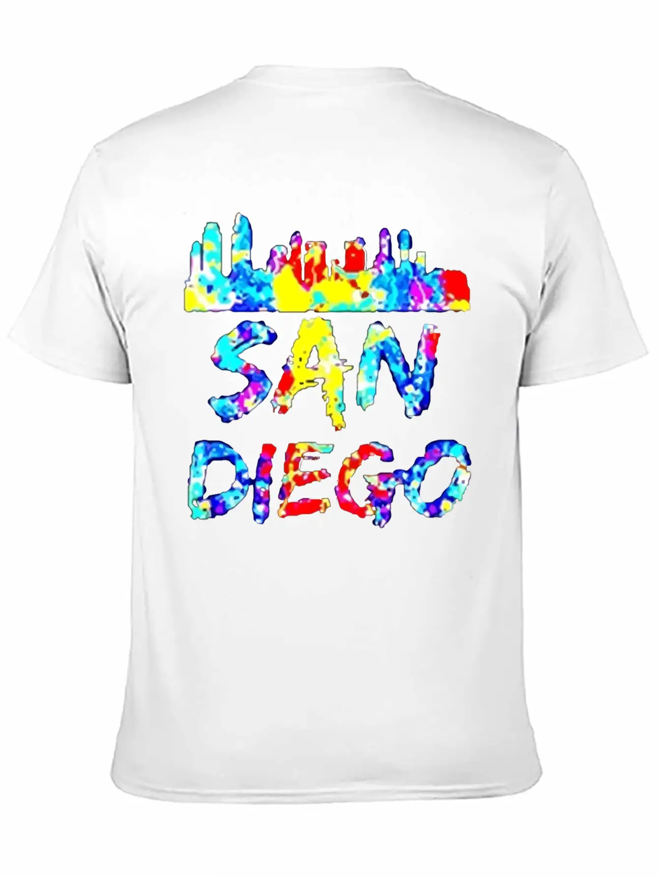 Diego California Paint Splatter Soft Cotton Short Sleeve Tee ¨C Unisex Wardrobe Staple